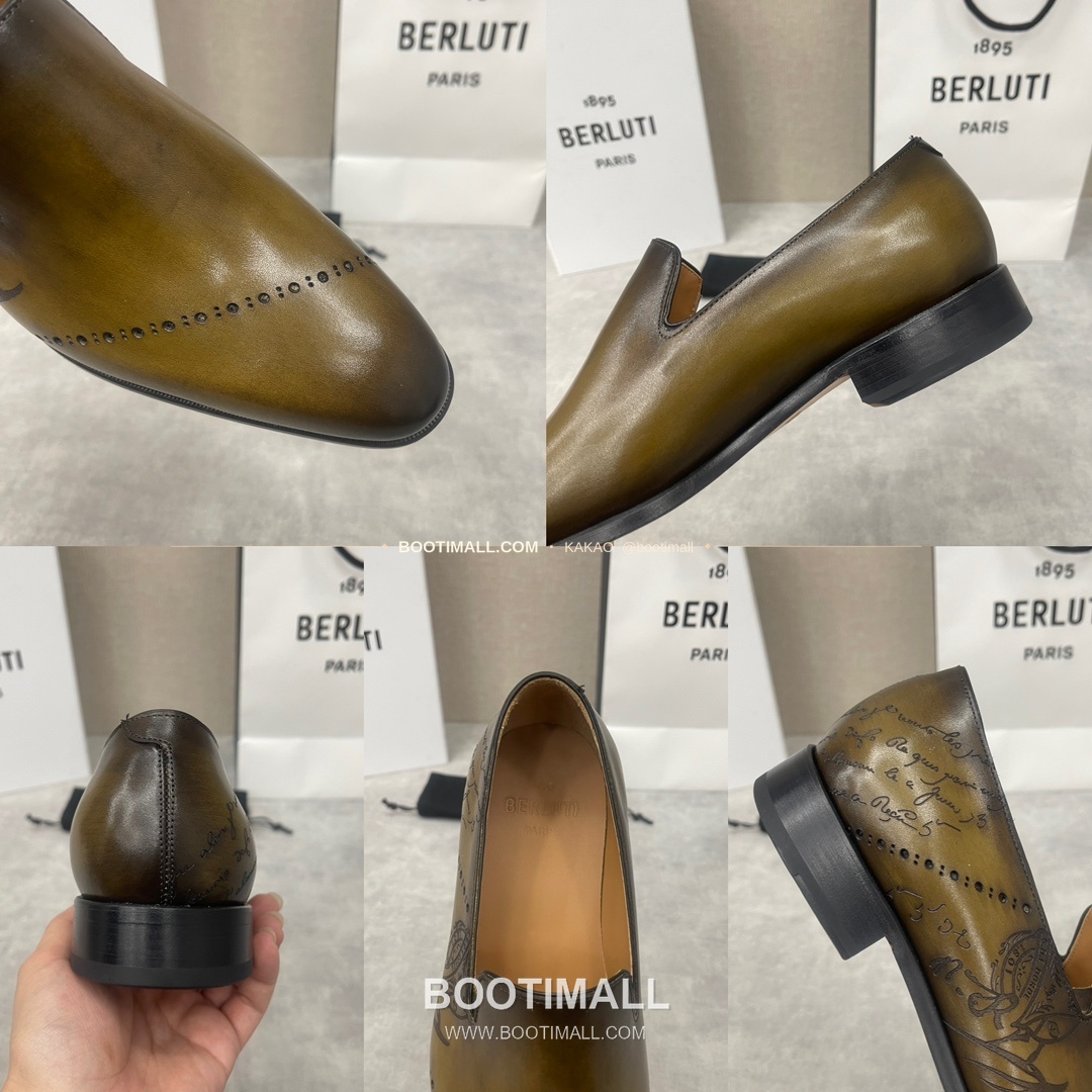 벨루티 앤디 송아지가죽 스크리토 굿이어웰트 로퍼 Berluti Andy Calfskin Scritto Goodyear Welt Loafers 9