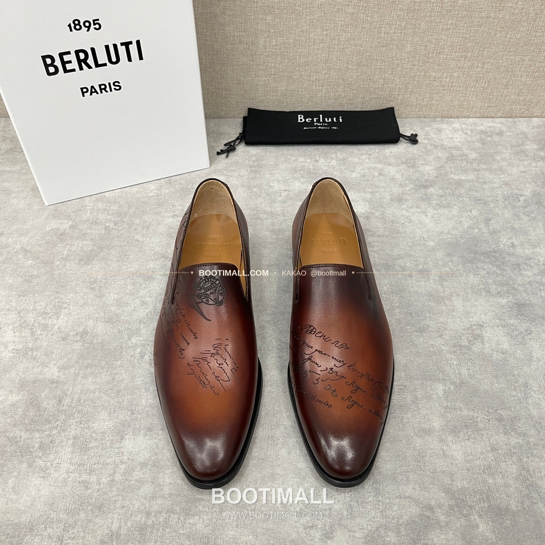 벨루티 앤디 송아지가죽 스크리토 핸드컬러 로퍼 Berluti Andy Calfskin Scritto Hand-Colored Loafers 2