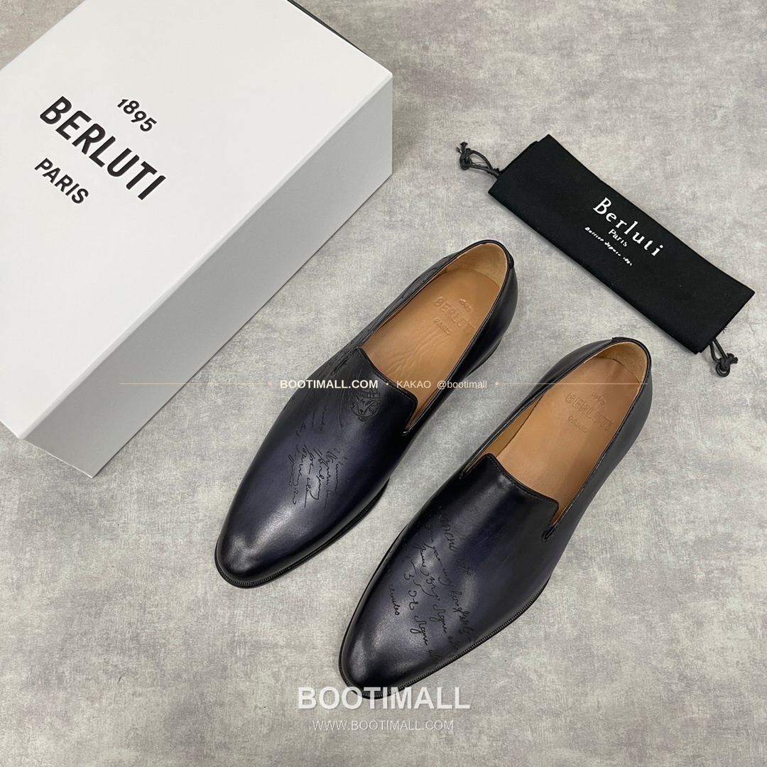 벨루티 앤디 송아지가죽 스크리토 핸드컬러 로퍼 Berluti Andy Calfskin Scritto Hand-Colored Loafers 1