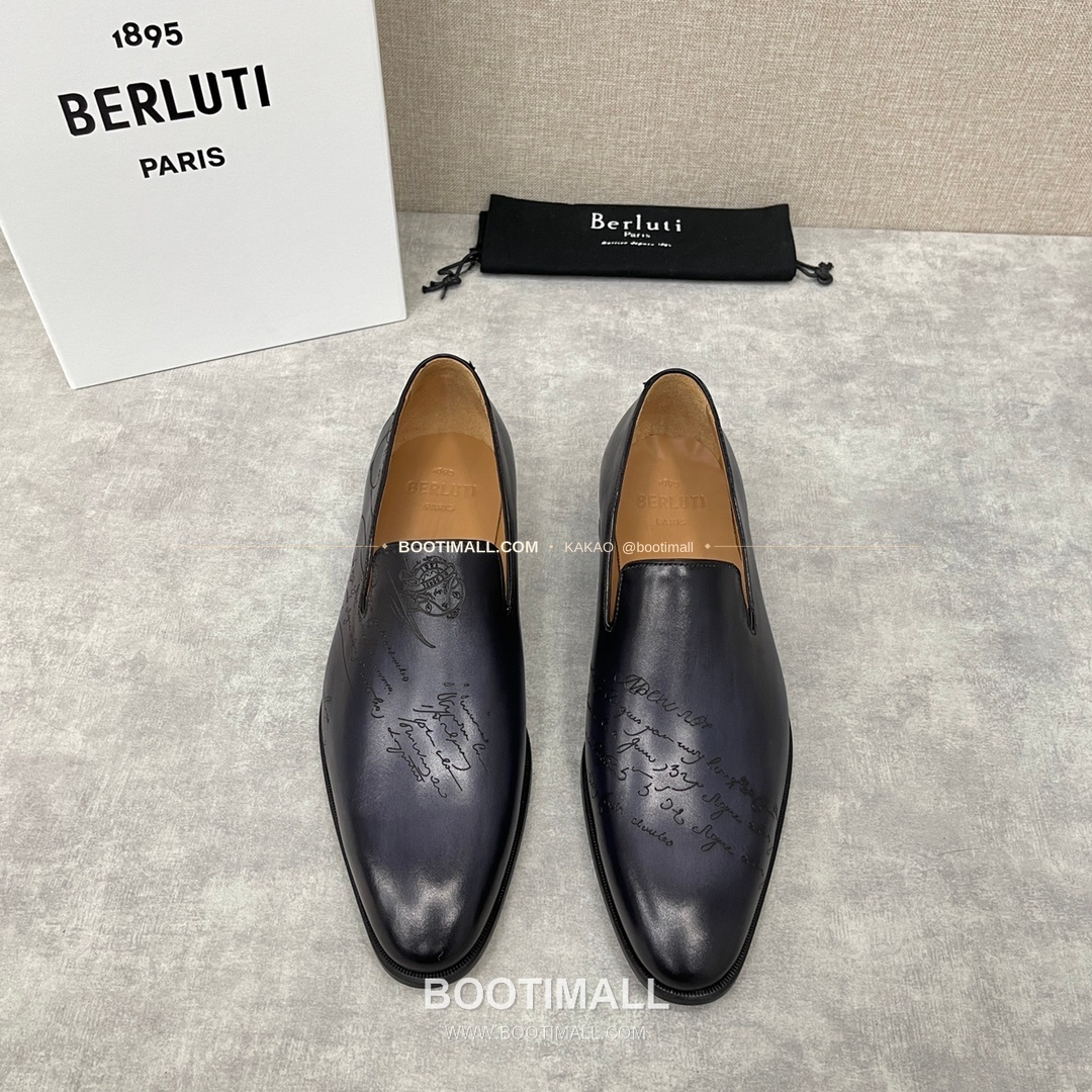 벨루티 앤디 송아지가죽 스크리토 핸드컬러 로퍼 Berluti Andy Calfskin Scritto Hand-Colored Loafers 2