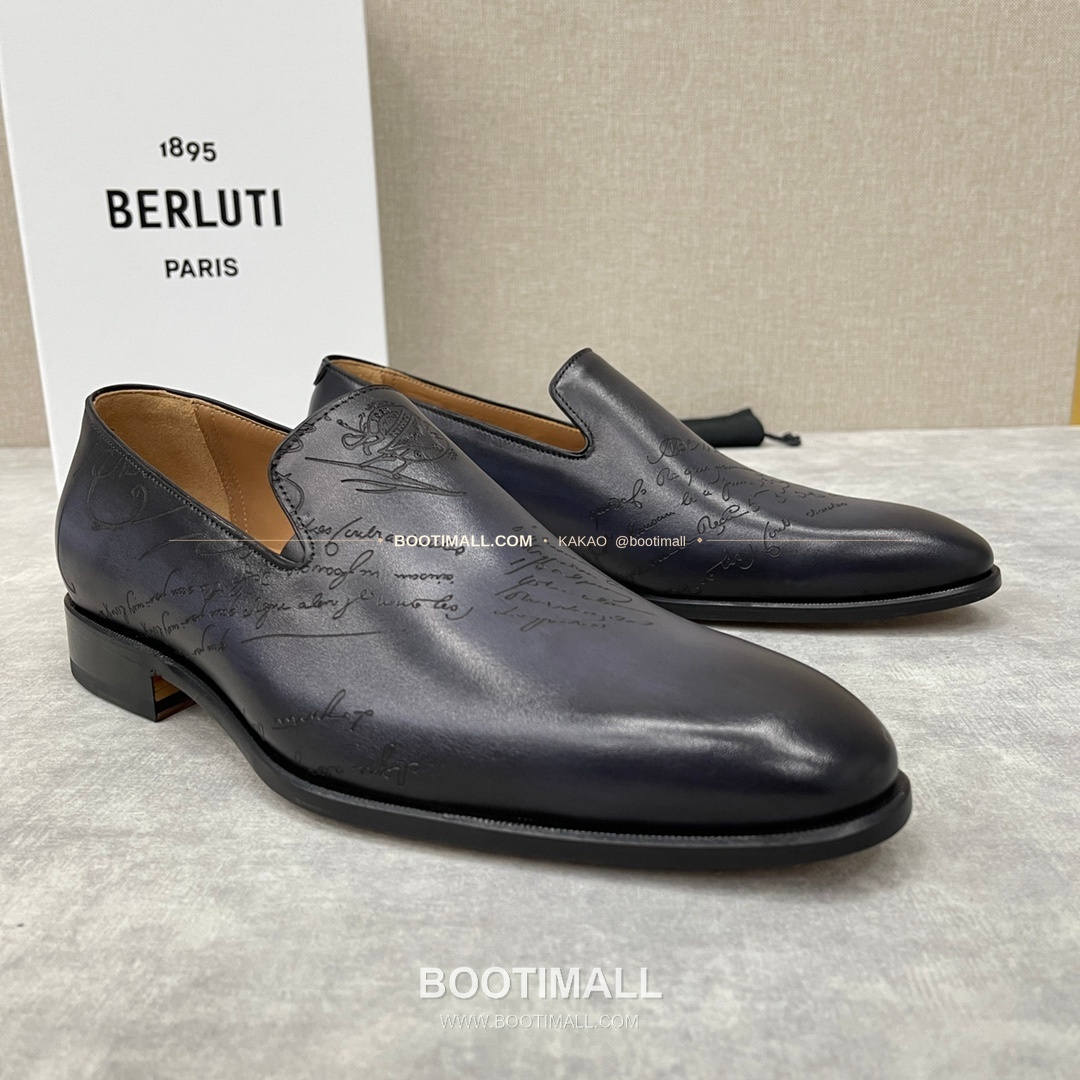 벨루티 앤디 송아지가죽 스크리토 핸드컬러 로퍼 Berluti Andy Calfskin Scritto Hand-Colored Loafers 3