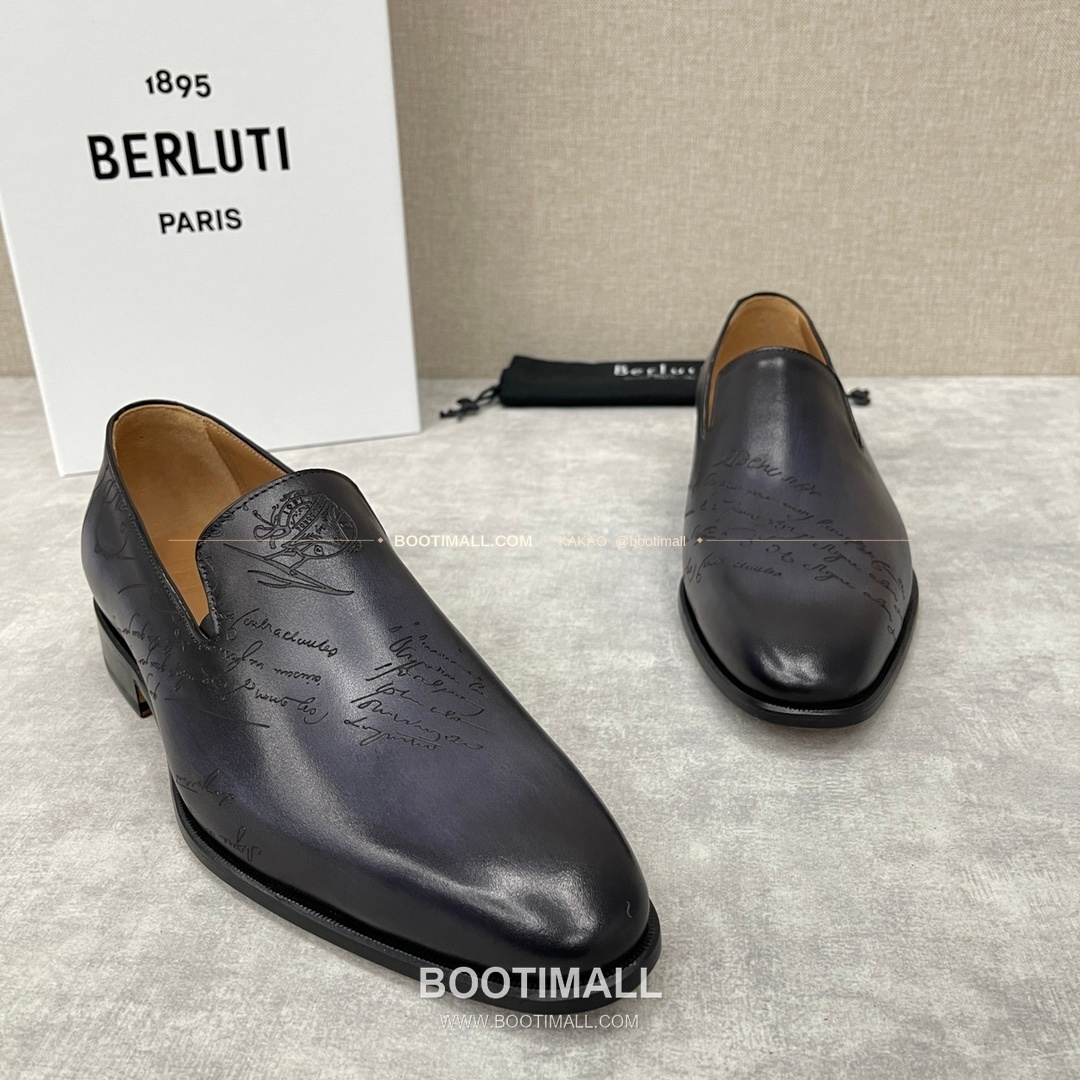 벨루티 앤디 송아지가죽 스크리토 핸드컬러 로퍼 Berluti Andy Calfskin Scritto Hand-Colored Loafers 4