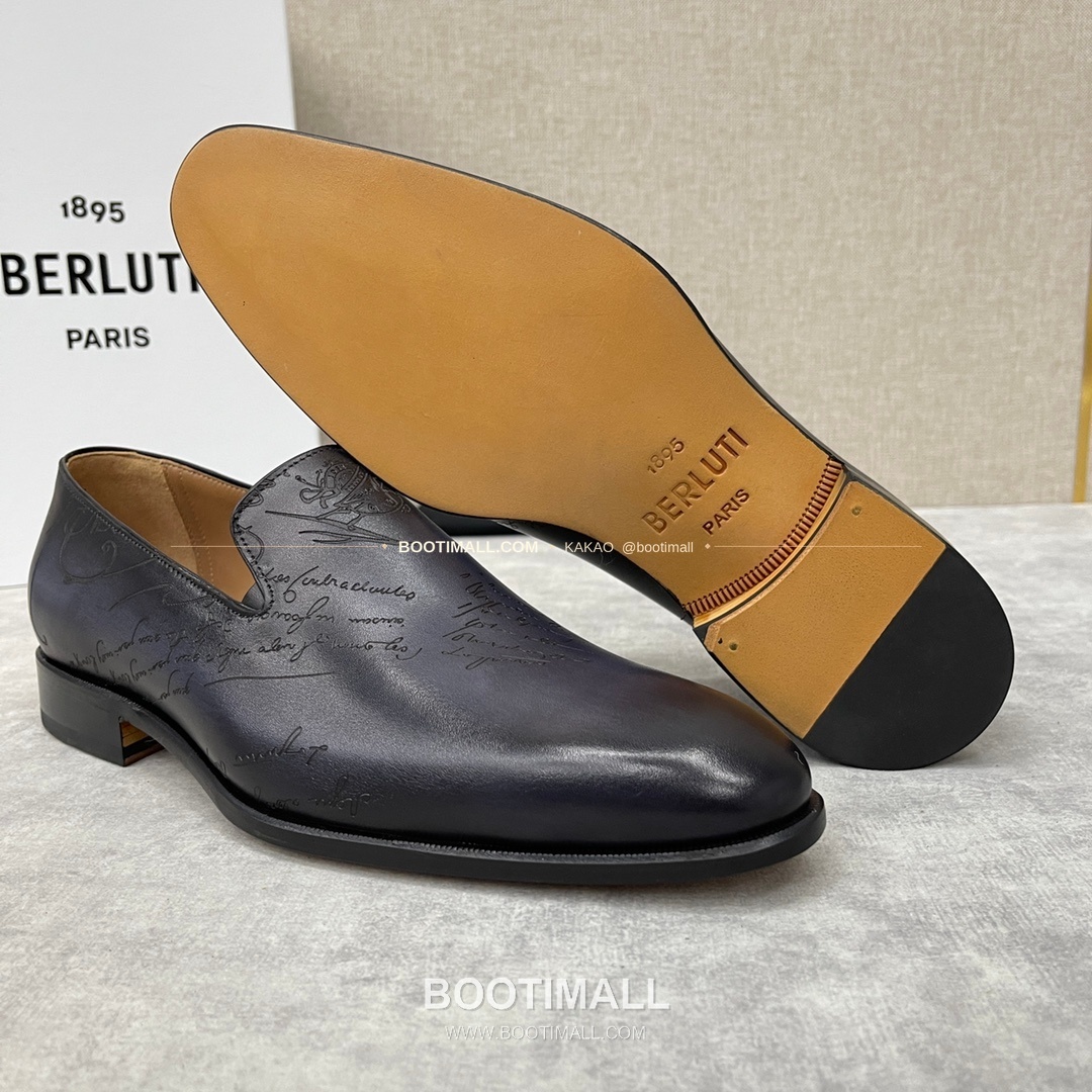 벨루티 앤디 송아지가죽 스크리토 핸드컬러 로퍼 Berluti Andy Calfskin Scritto Hand-Colored Loafers 8