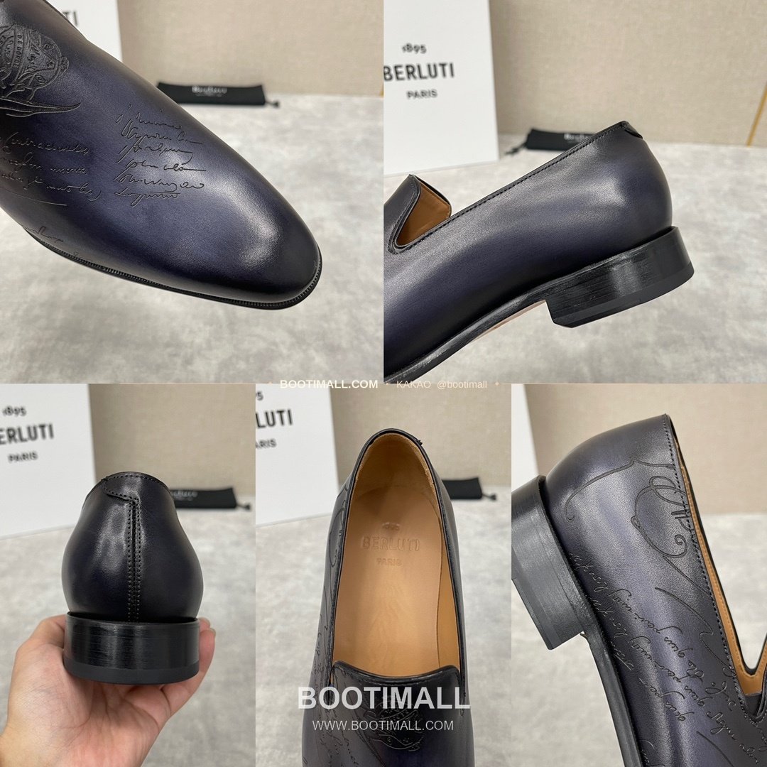 벨루티 앤디 송아지가죽 스크리토 핸드컬러 로퍼 Berluti Andy Calfskin Scritto Hand-Colored Loafers 9