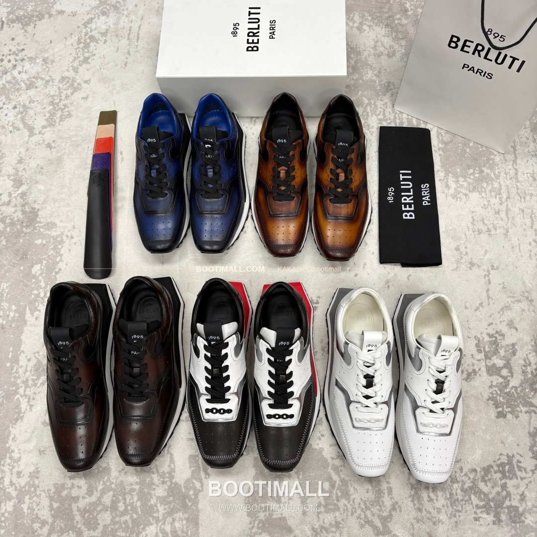 벨루티 플라이 송아지가죽 스크리토 패턴 볼드솔 스니커즈 Berluti Fly Calfskin Scritto Pattern Thick Sole Sneakers 2