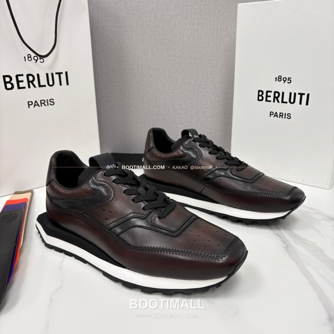 벨루티 플라이 송아지가죽 스크리토 패턴 볼드솔 스니커즈 Berluti Fly Calfskin Scritto Pattern Thick Sole Sneakers 2