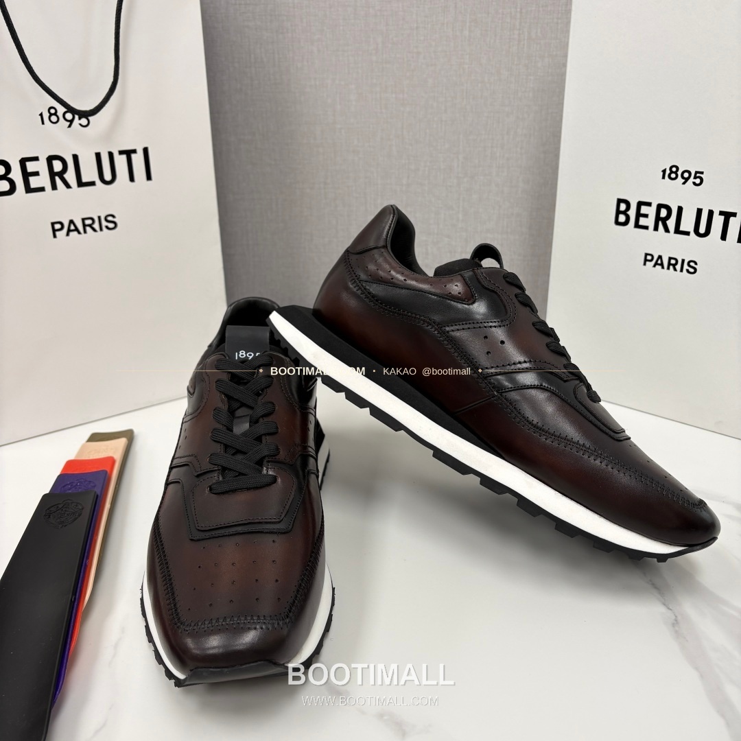 벨루티 플라이 송아지가죽 스크리토 패턴 볼드솔 스니커즈 Berluti Fly Calfskin Scritto Pattern Thick Sole Sneakers 8