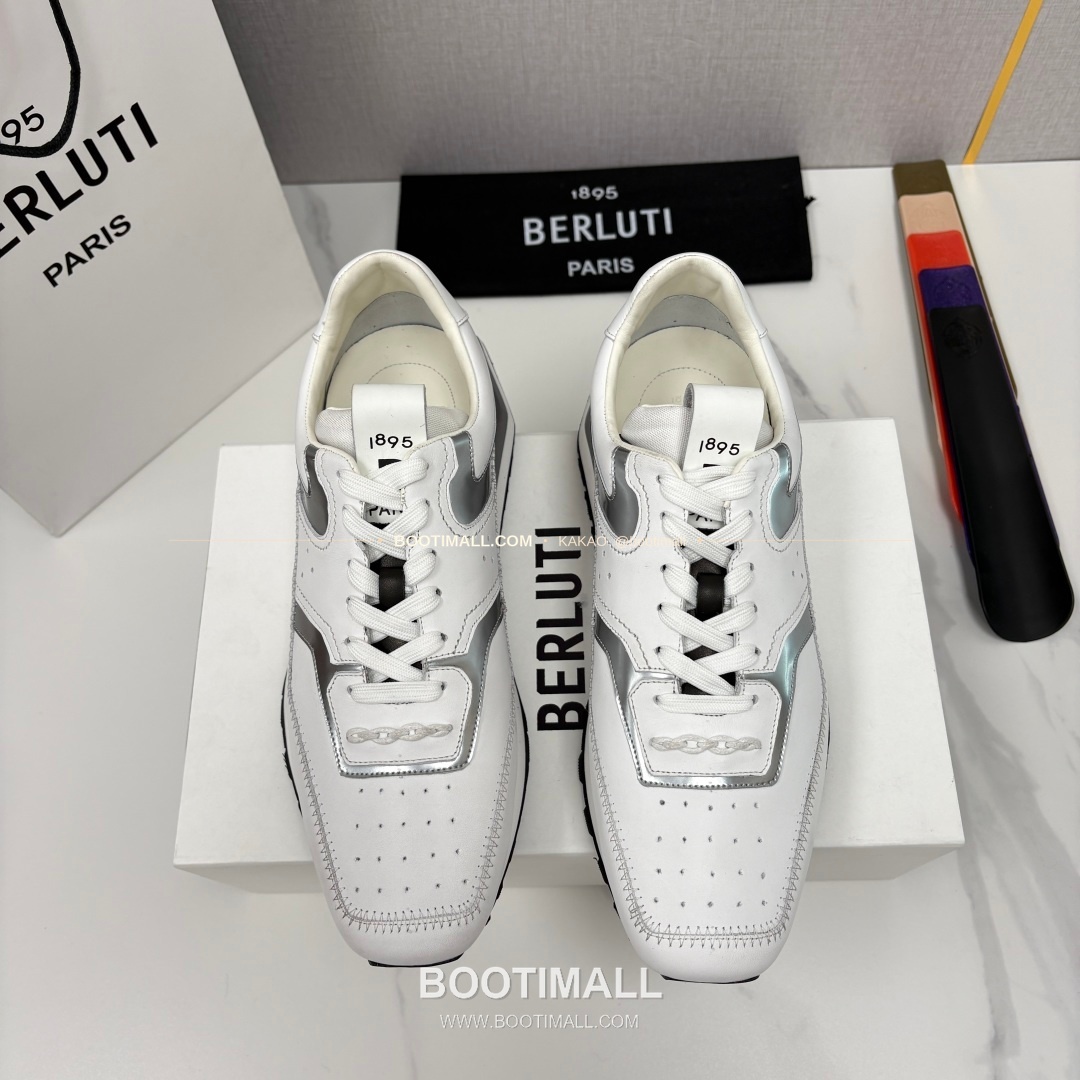 벨루티 플라이 송아지가죽 스크리토 패턴 볼드솔 스니커즈 Berluti Fly Calfskin Scritto Pattern Thick Sole Sneakers 1