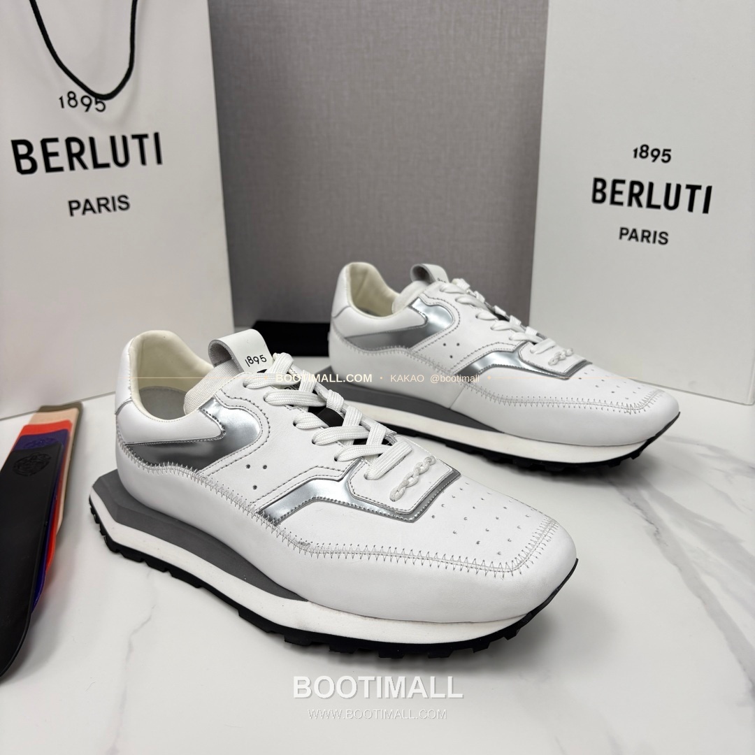 벨루티 플라이 송아지가죽 스크리토 패턴 볼드솔 스니커즈 Berluti Fly Calfskin Scritto Pattern Thick Sole Sneakers 2