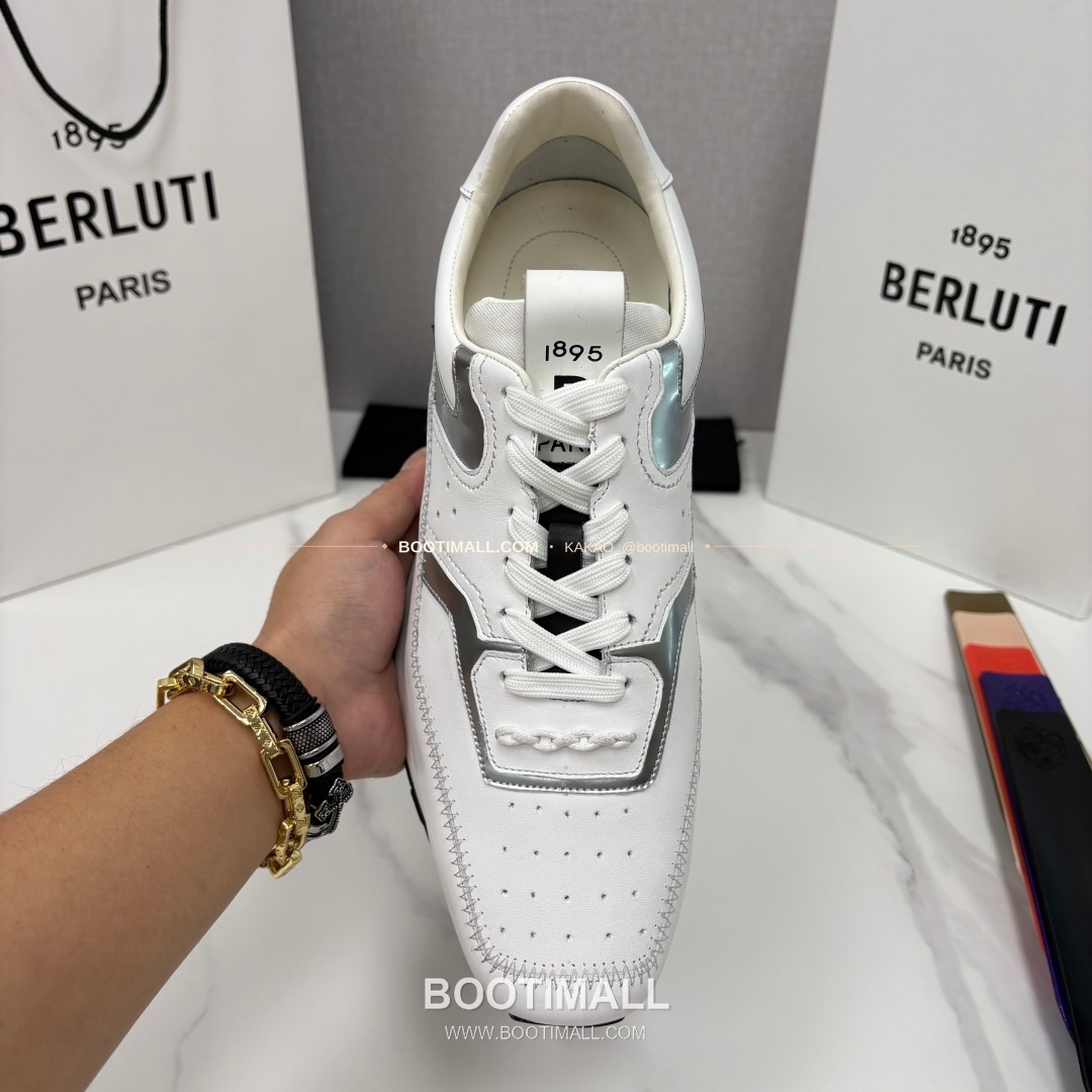 벨루티 플라이 송아지가죽 스크리토 패턴 볼드솔 스니커즈 Berluti Fly Calfskin Scritto Pattern Thick Sole Sneakers 5