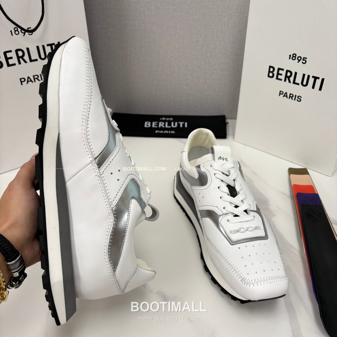 벨루티 플라이 송아지가죽 스크리토 패턴 볼드솔 스니커즈 Berluti Fly Calfskin Scritto Pattern Thick Sole Sneakers 6