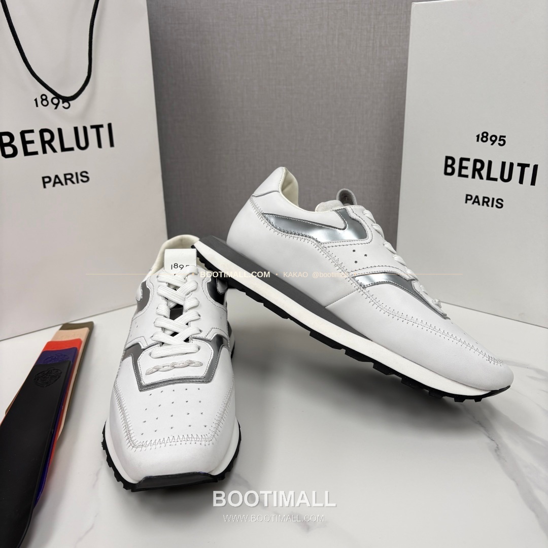 벨루티 플라이 송아지가죽 스크리토 패턴 볼드솔 스니커즈 Berluti Fly Calfskin Scritto Pattern Thick Sole Sneakers 7