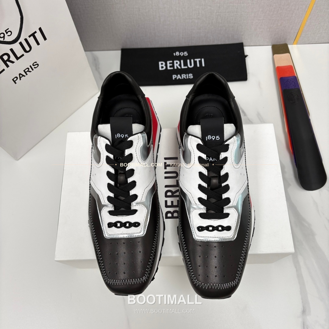벨루티 플라이 송아지가죽 스크리토 패턴 볼드솔 스니커즈 Berluti Fly Calfskin Scritto Pattern Thick Sole Sneakers 1
