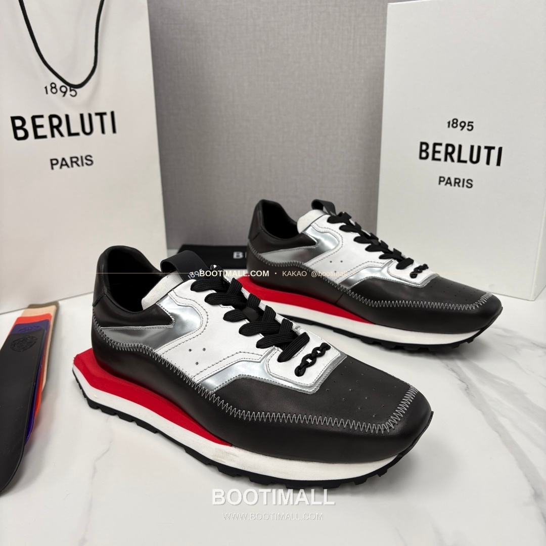벨루티 플라이 송아지가죽 스크리토 패턴 볼드솔 스니커즈 Berluti Fly Calfskin Scritto Pattern Thick Sole Sneakers 2
