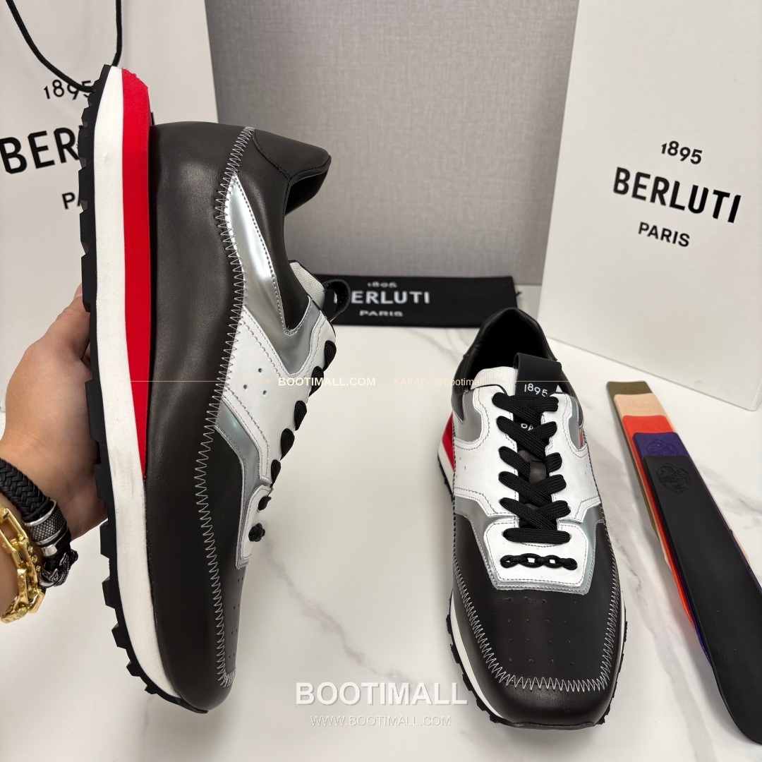 벨루티 플라이 송아지가죽 스크리토 패턴 볼드솔 스니커즈 Berluti Fly Calfskin Scritto Pattern Thick Sole Sneakers 4