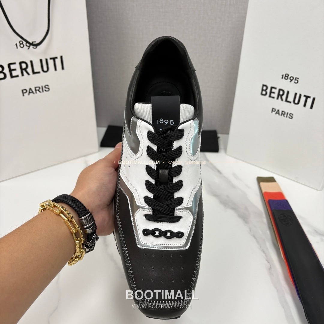 벨루티 플라이 송아지가죽 스크리토 패턴 볼드솔 스니커즈 Berluti Fly Calfskin Scritto Pattern Thick Sole Sneakers 5