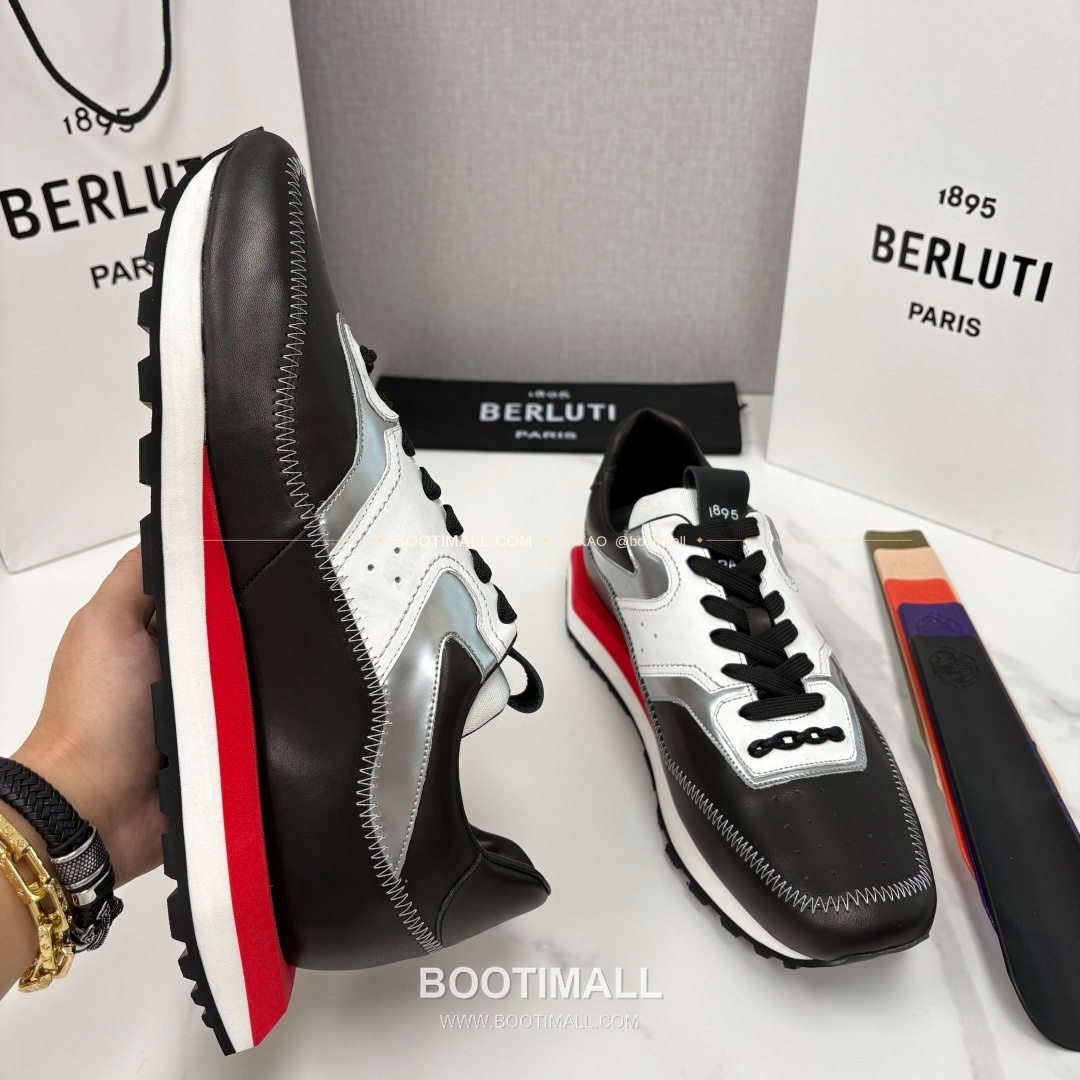 벨루티 플라이 송아지가죽 스크리토 패턴 볼드솔 스니커즈 Berluti Fly Calfskin Scritto Pattern Thick Sole Sneakers 6