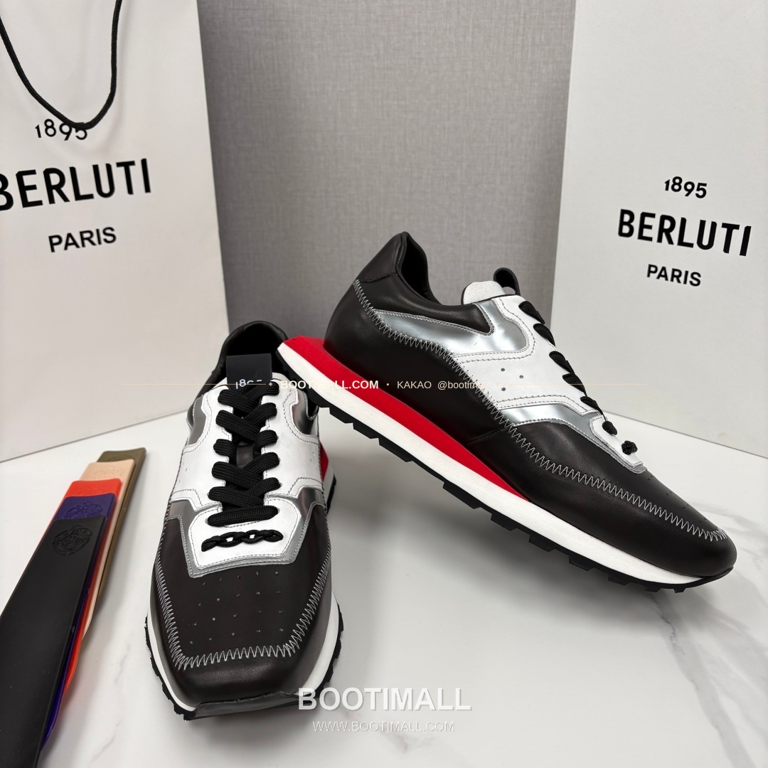 벨루티 플라이 송아지가죽 스크리토 패턴 볼드솔 스니커즈 Berluti Fly Calfskin Scritto Pattern Thick Sole Sneakers 7