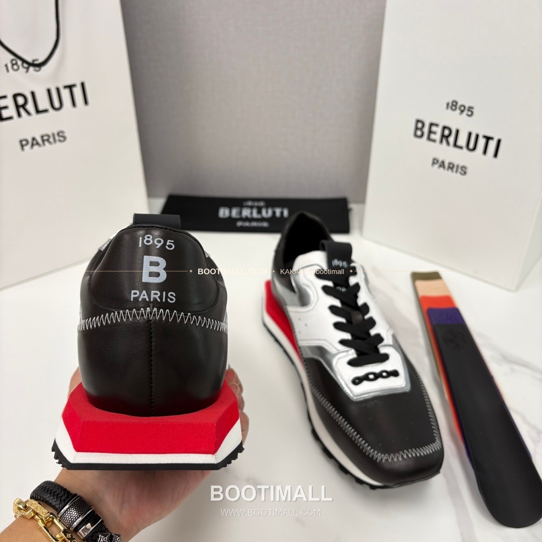 벨루티 플라이 송아지가죽 스크리토 패턴 볼드솔 스니커즈 Berluti Fly Calfskin Scritto Pattern Thick Sole Sneakers 8