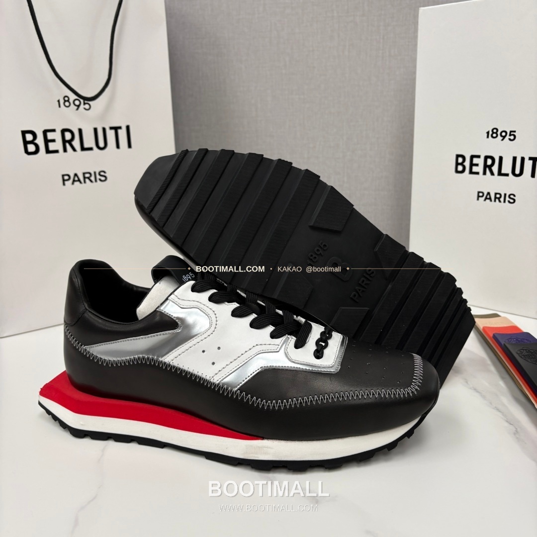 벨루티 플라이 송아지가죽 스크리토 패턴 볼드솔 스니커즈 Berluti Fly Calfskin Scritto Pattern Thick Sole Sneakers 9