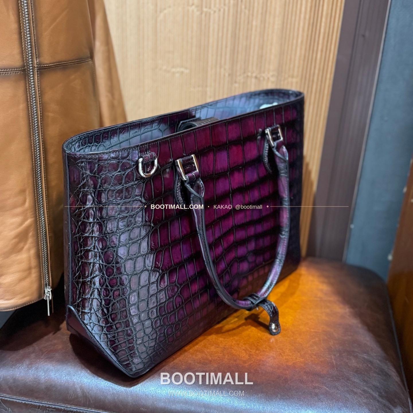 벨루티 캔버스 오픈탑 Toujours 숄더 토트백 Berluti Canvas Open-Top Toujours Shoulder Tote Bag 36cm 4