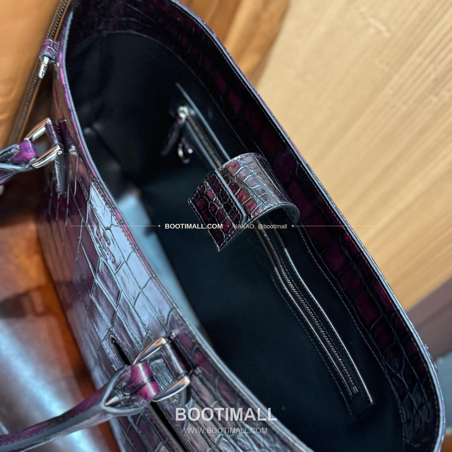 벨루티 캔버스 오픈탑 Toujours 숄더 토트백 Berluti Canvas Open-Top Toujours Shoulder Tote Bag 36cm 6