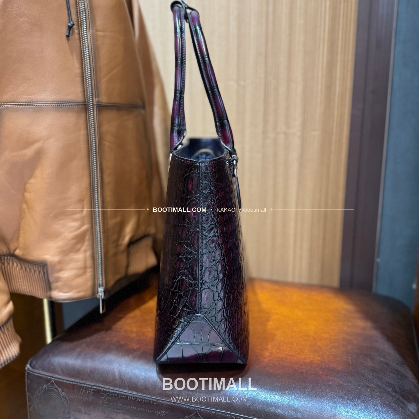 벨루티 캔버스 오픈탑 Toujours 숄더 토트백 Berluti Canvas Open-Top Toujours Shoulder Tote Bag 36cm 8