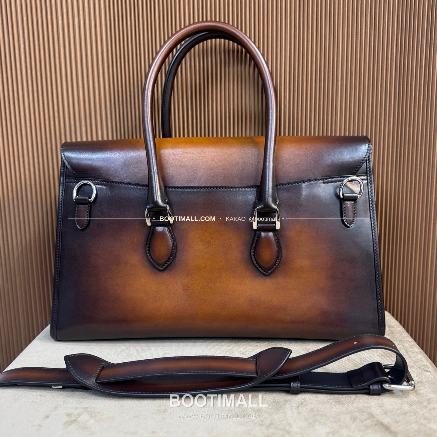 벨루티 베네치아 스크리토 카프스킨 더블컴파트먼트 브리프케이스 Berluti Venezia Scritto Calfskin Double Compartment Briefcase 42cm 2