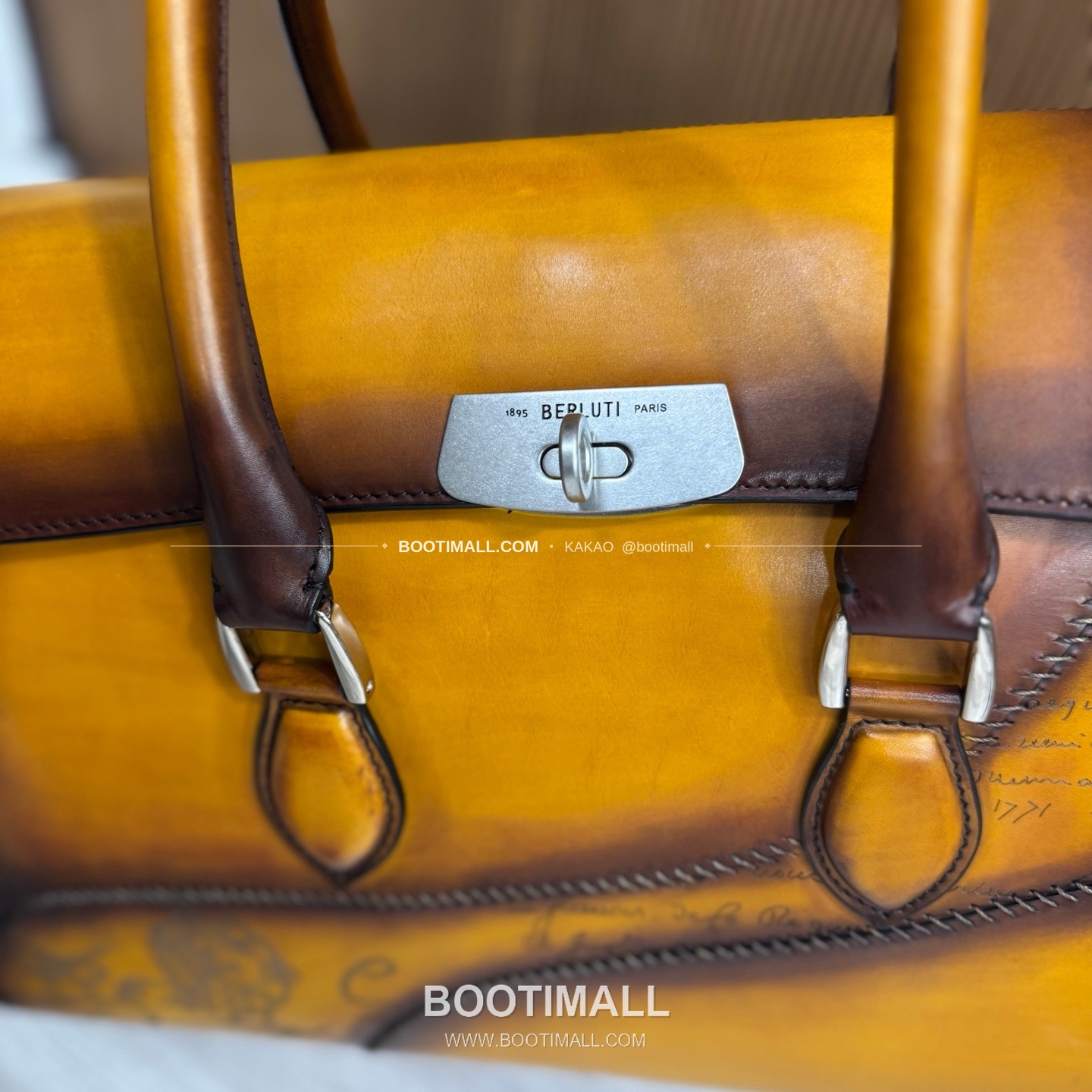 벨루티 에미오 스크리토 베네치아 카프스킨 브리프케이스 Berluti Emio Scritto Venezia Calfskin Briefcase 42cm 3