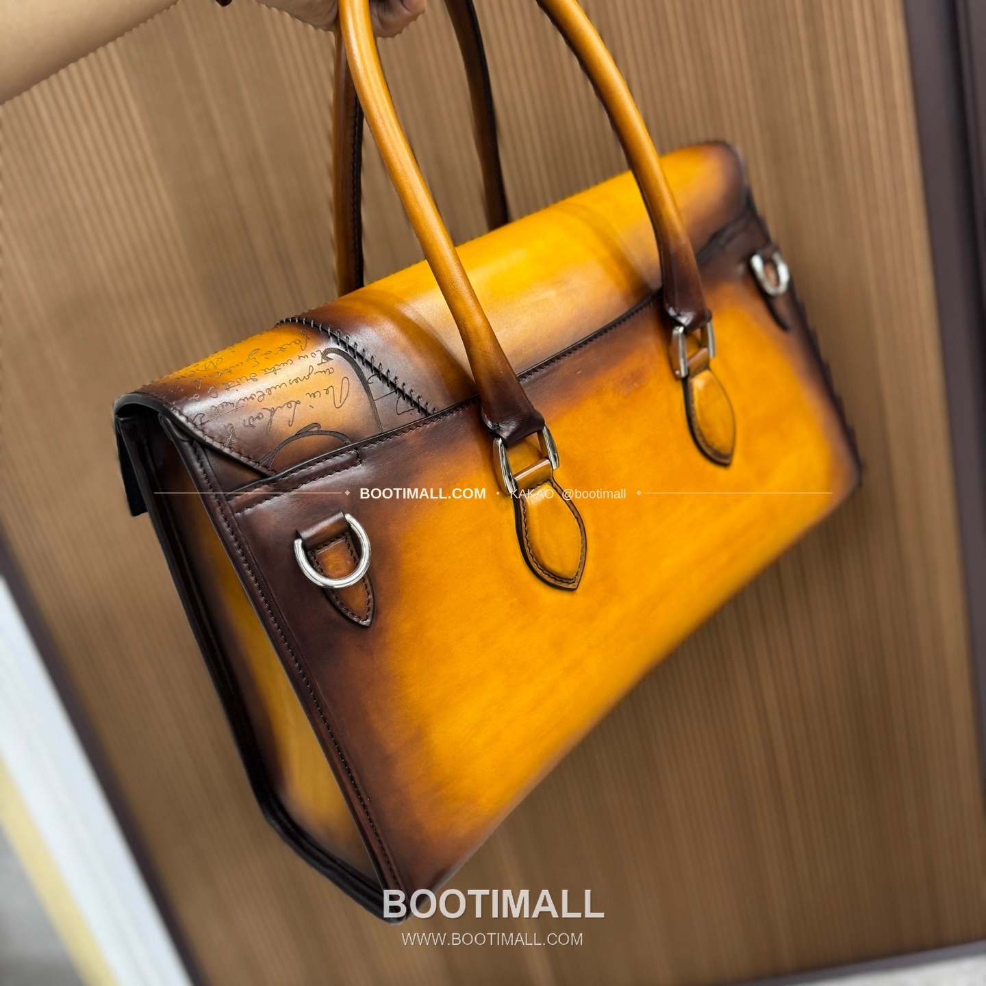 벨루티 에미오 스크리토 베네치아 카프스킨 브리프케이스 Berluti Emio Scritto Venezia Calfskin Briefcase 42cm 6