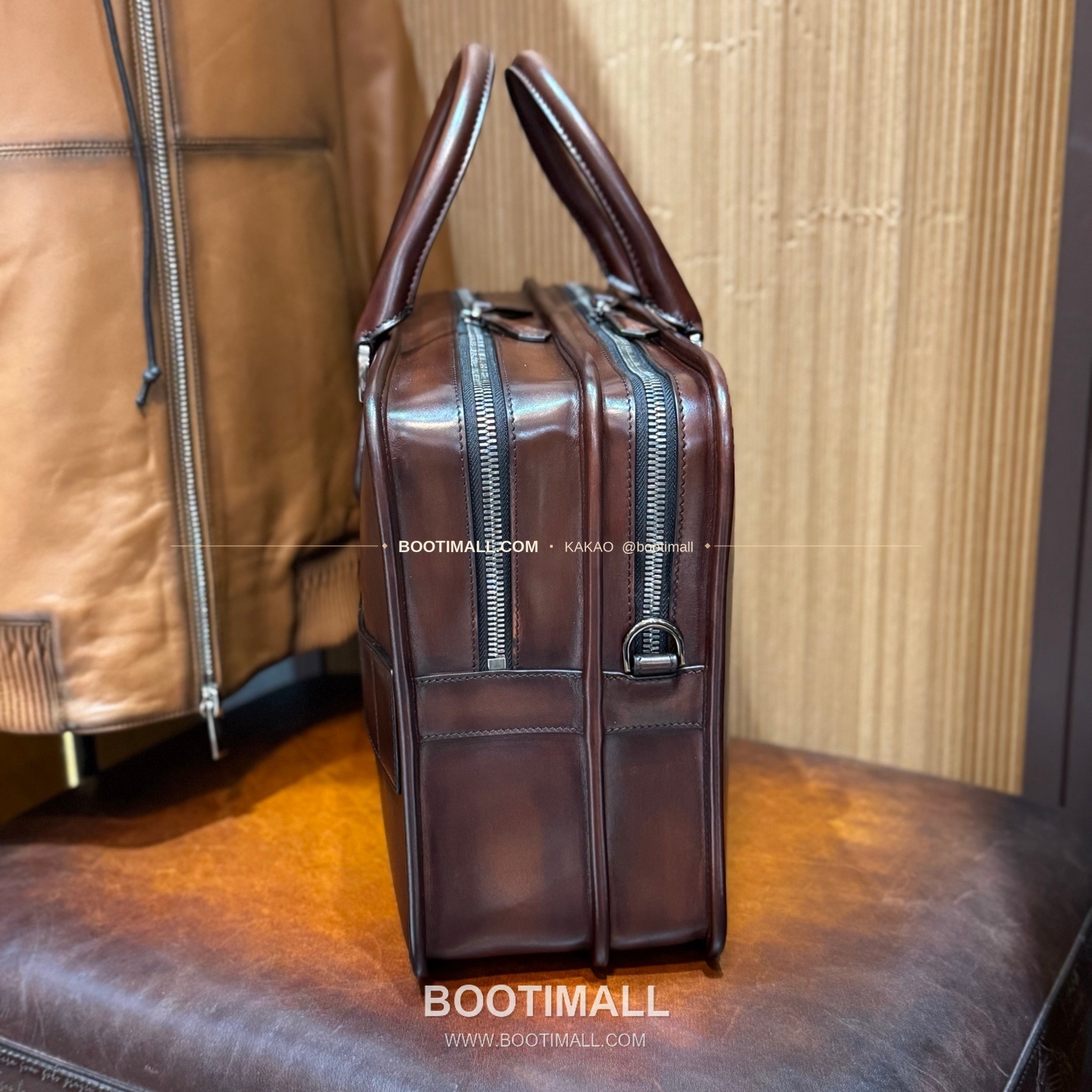 벨루티 베네치아 스크리토 더블컴파트먼트 Deux Jours 브리프케이스 Berluti Venezia Scritto Double Compartment Deux Jours Briefcase 42cm 6