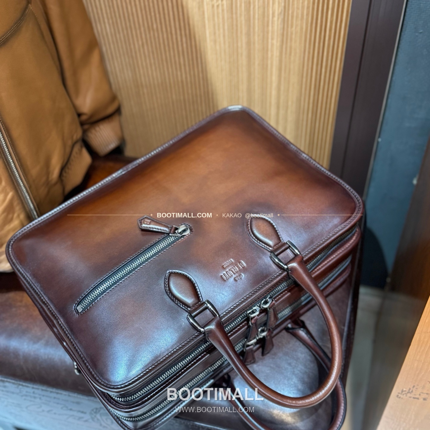 벨루티 베네치아 스크리토 더블컴파트먼트 Deux Jours 브리프케이스 Berluti Venezia Scritto Double Compartment Deux Jours Briefcase 42cm 8