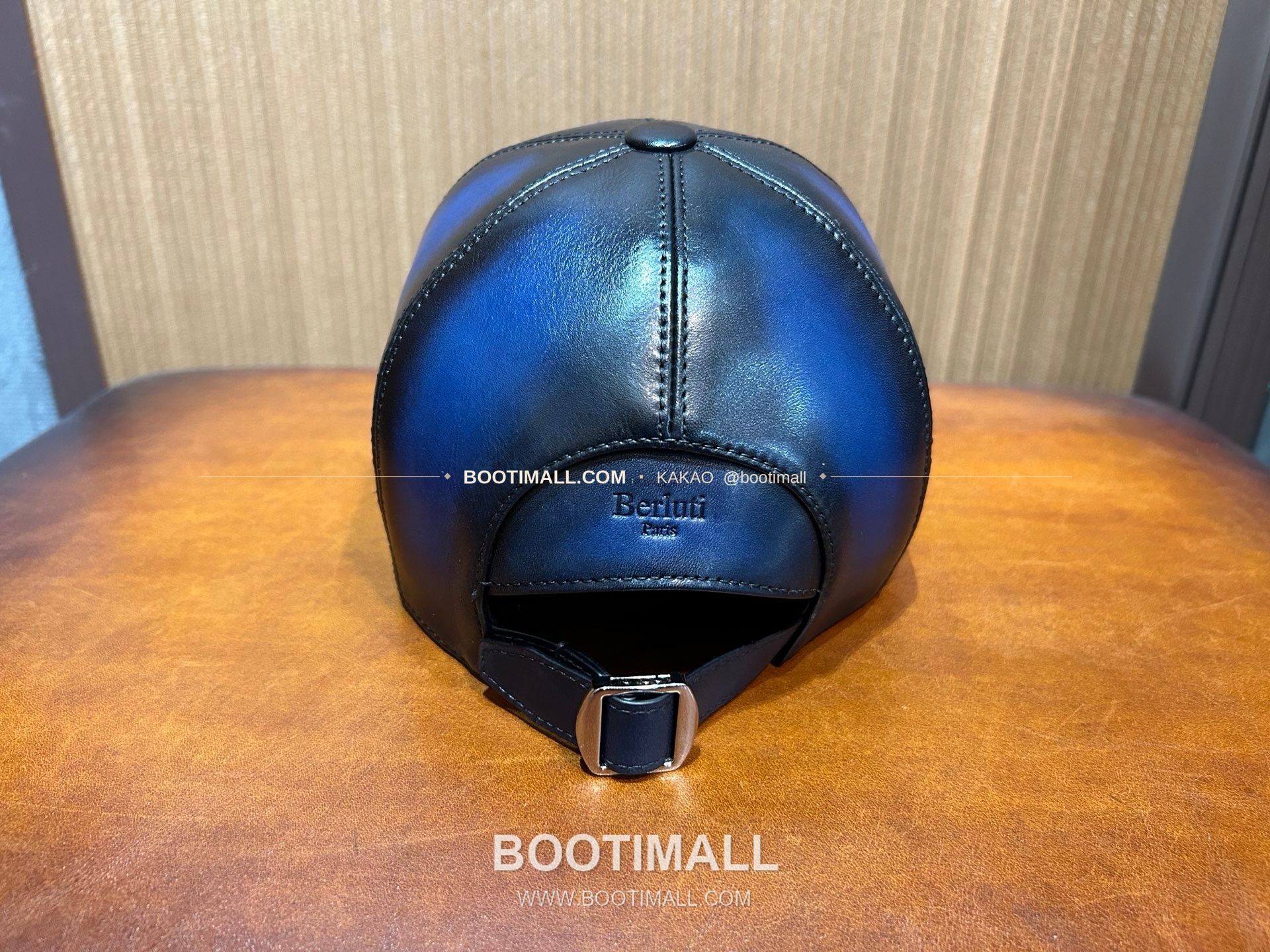 벨루티 카프스킨 핸드다이 클래식 레더 캡 Berluti Calfskin Hand-Dyed Classic Leather Cap 4