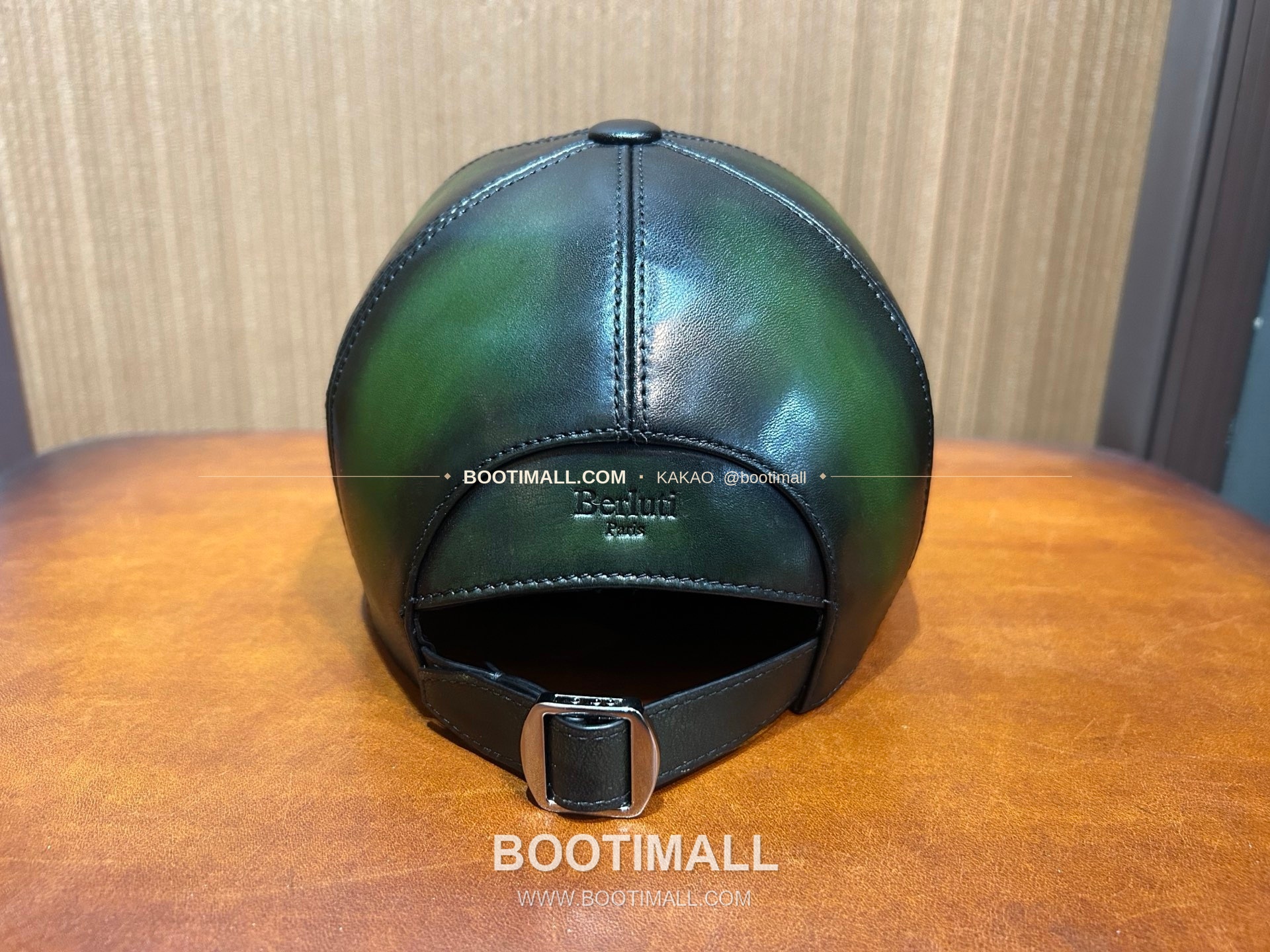 벨루티 카프스킨 핸드다이 클래식 레더 캡 Berluti Calfskin Hand-Dyed Classic Leather Cap 4