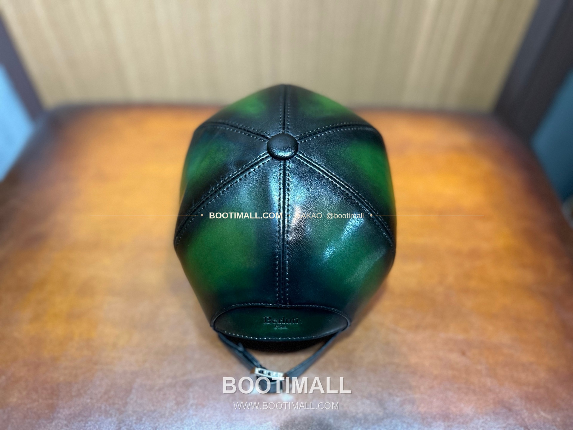 벨루티 카프스킨 핸드다이 클래식 레더 캡 Berluti Calfskin Hand-Dyed Classic Leather Cap 9