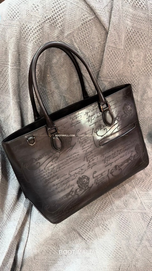 벨루티 캔버스 오픈탑 Toujours 숄더 토트백 Berluti Canvas Open-Top Toujours Shoulder Tote Bag 36cm 1