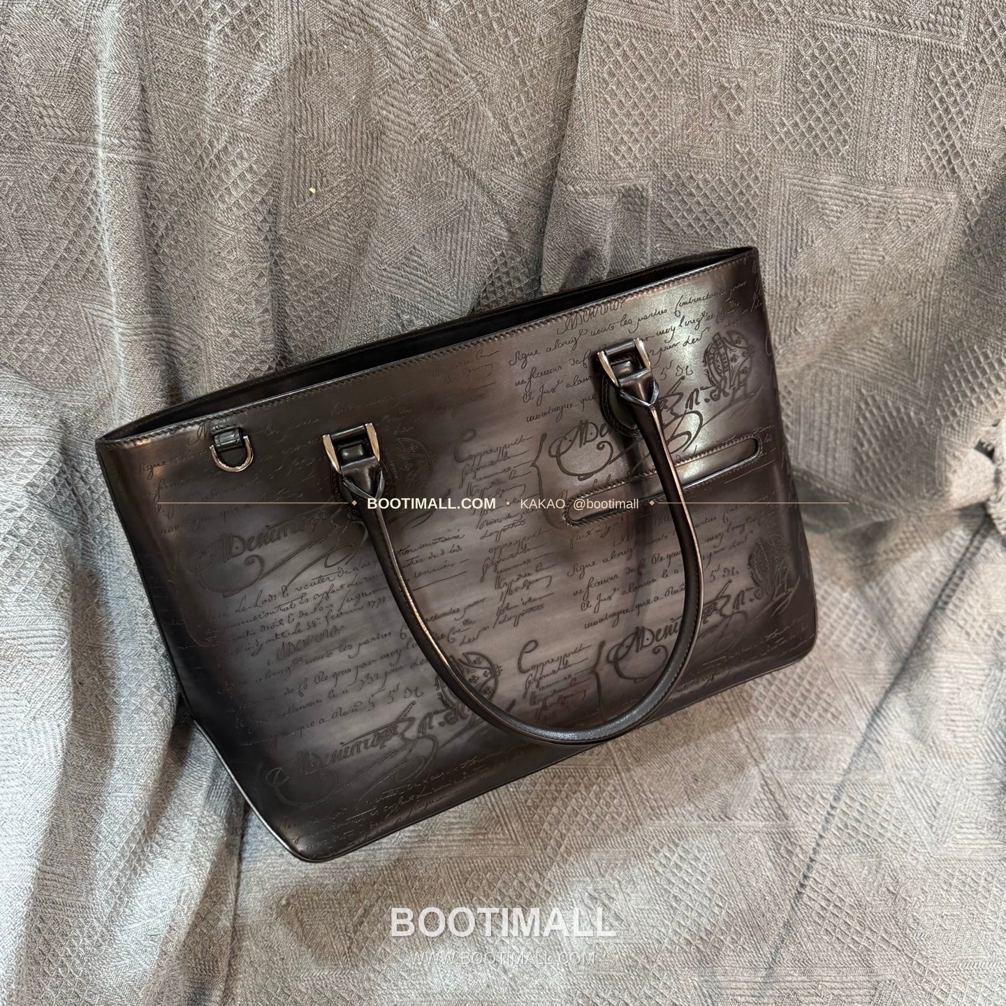 벨루티 캔버스 오픈탑 Toujours 숄더 토트백 Berluti Canvas Open-Top Toujours Shoulder Tote Bag 36cm 3