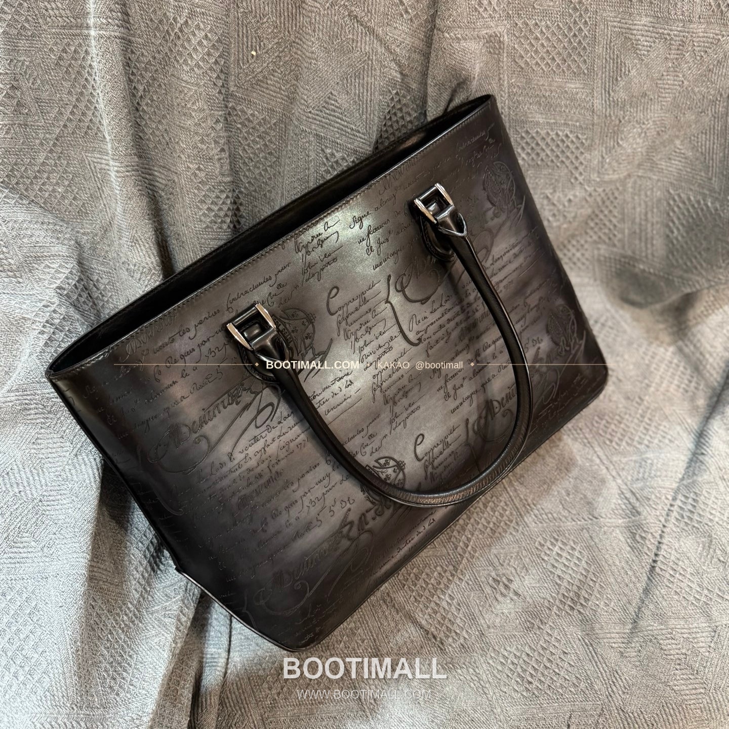 벨루티 캔버스 오픈탑 Toujours 숄더 토트백 Berluti Canvas Open-Top Toujours Shoulder Tote Bag 36cm 4