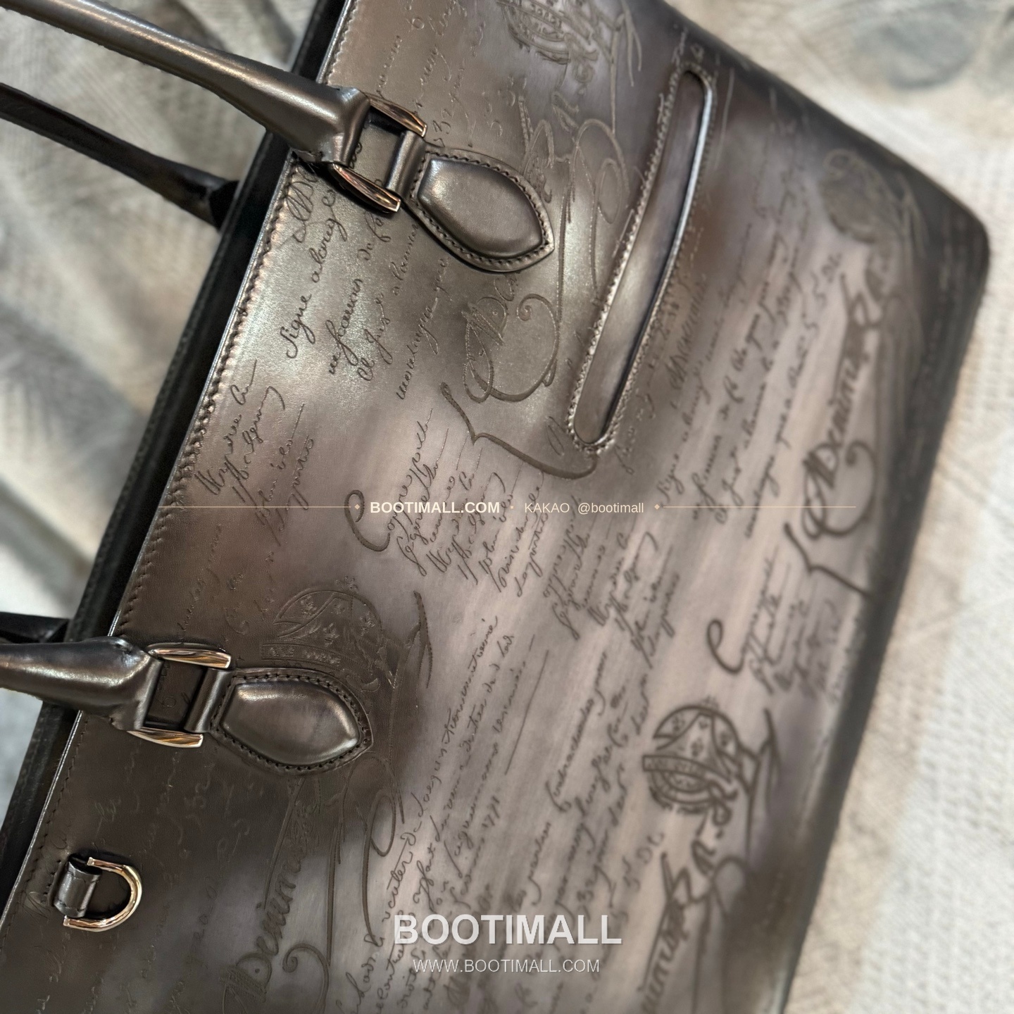 벨루티 캔버스 오픈탑 Toujours 숄더 토트백 Berluti Canvas Open-Top Toujours Shoulder Tote Bag 36cm 6