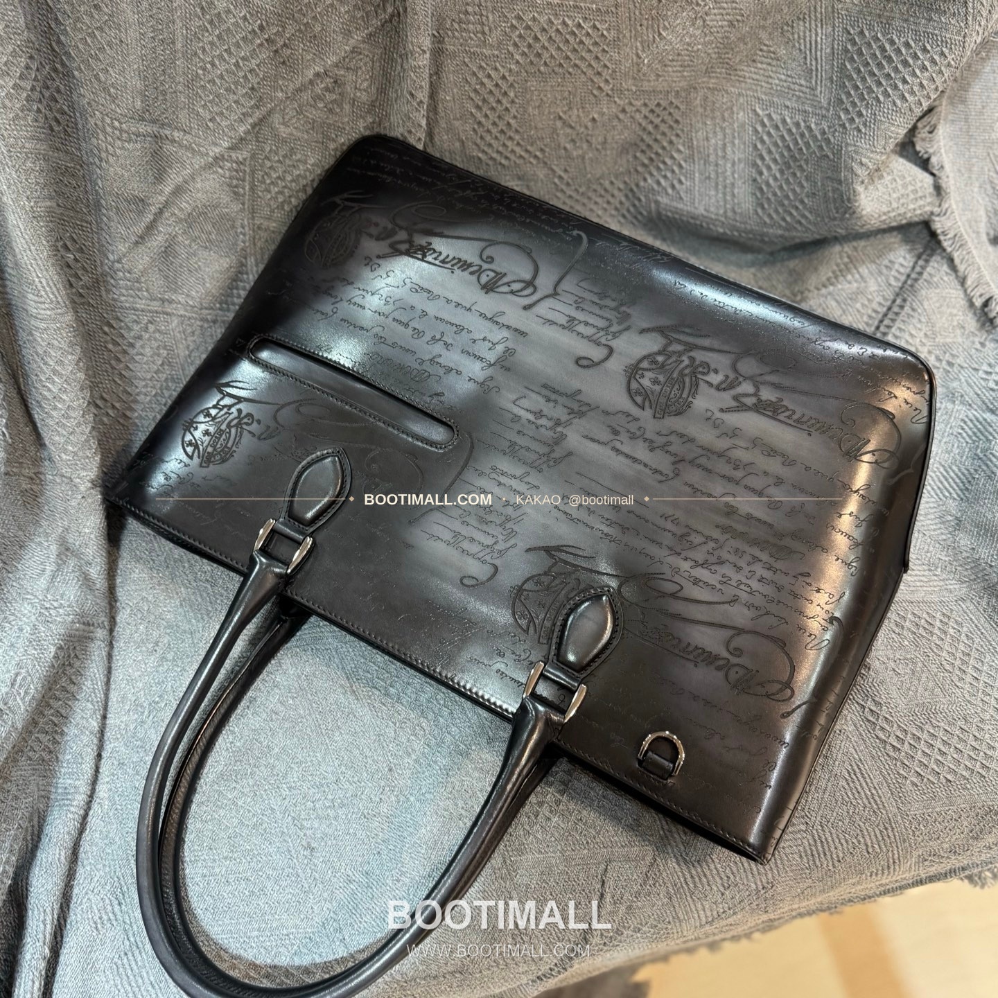 벨루티 캔버스 오픈탑 Toujours 숄더 토트백 Berluti Canvas Open-Top Toujours Shoulder Tote Bag 36cm 7