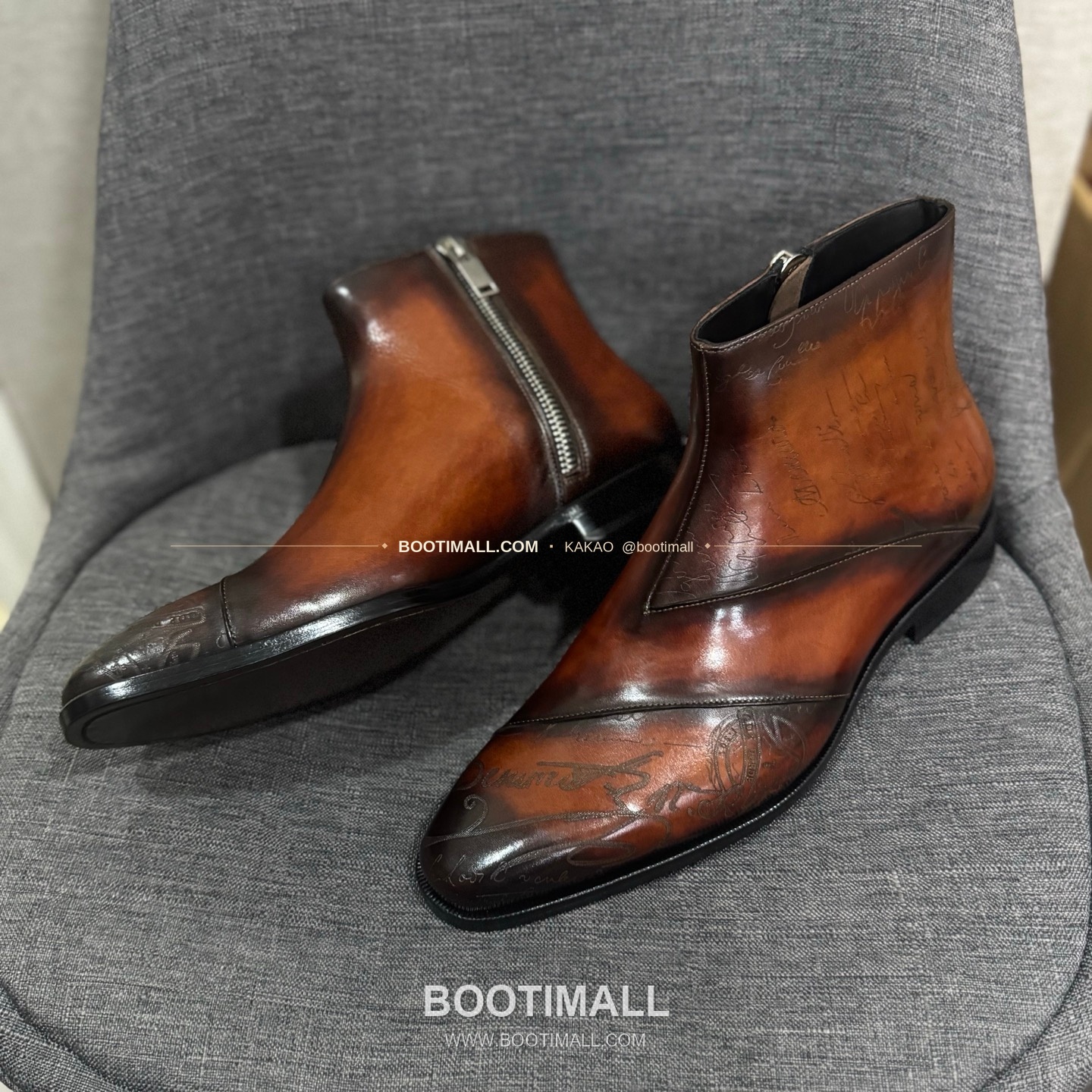 벨루티 송아지가죽 수공염색 굿이어 남성 정장화 Berluti Calfskin Hand Patina Goodyear Men's Dress Shoes 3