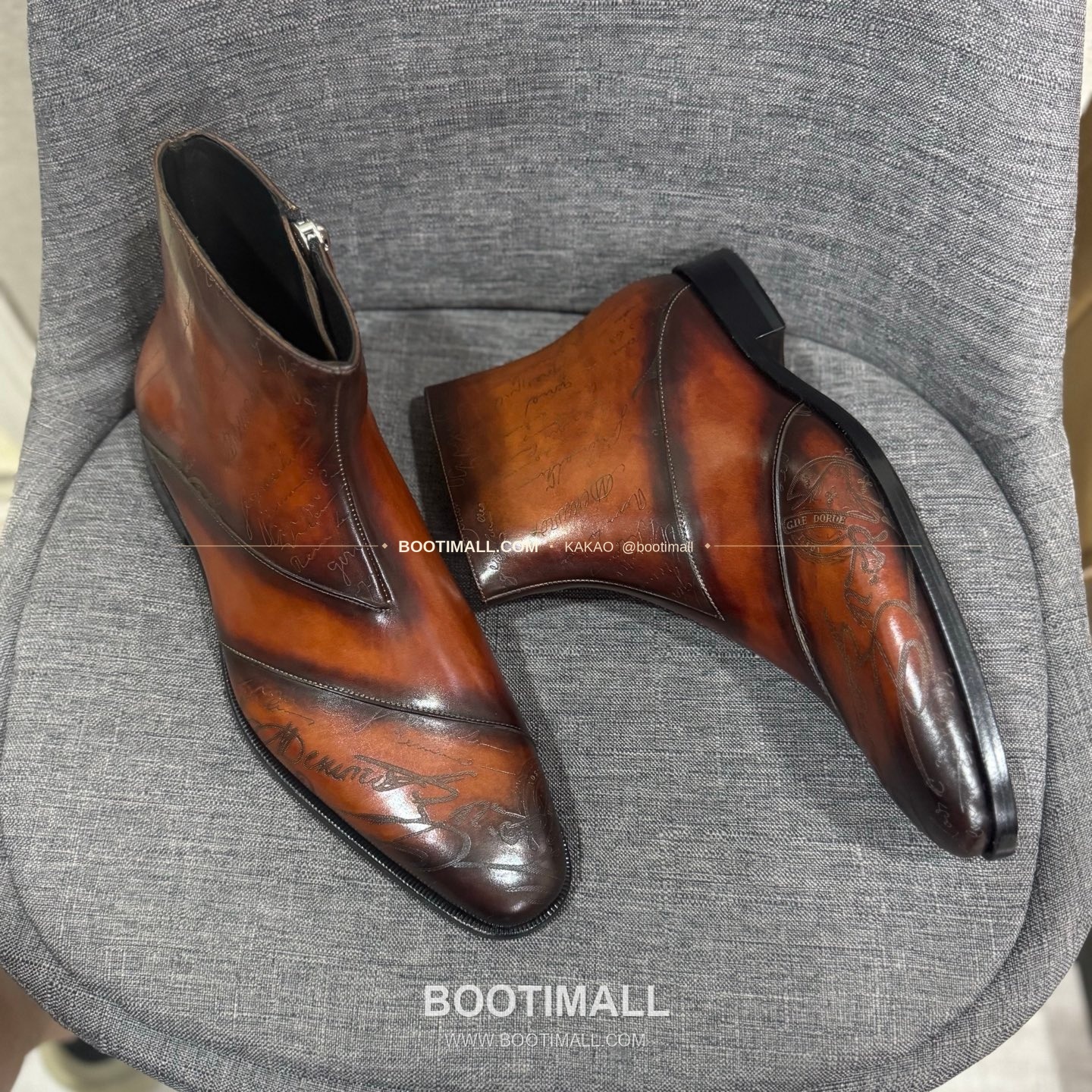 벨루티 송아지가죽 수공염색 굿이어 남성 정장화 Berluti Calfskin Hand Patina Goodyear Men's Dress Shoes 4