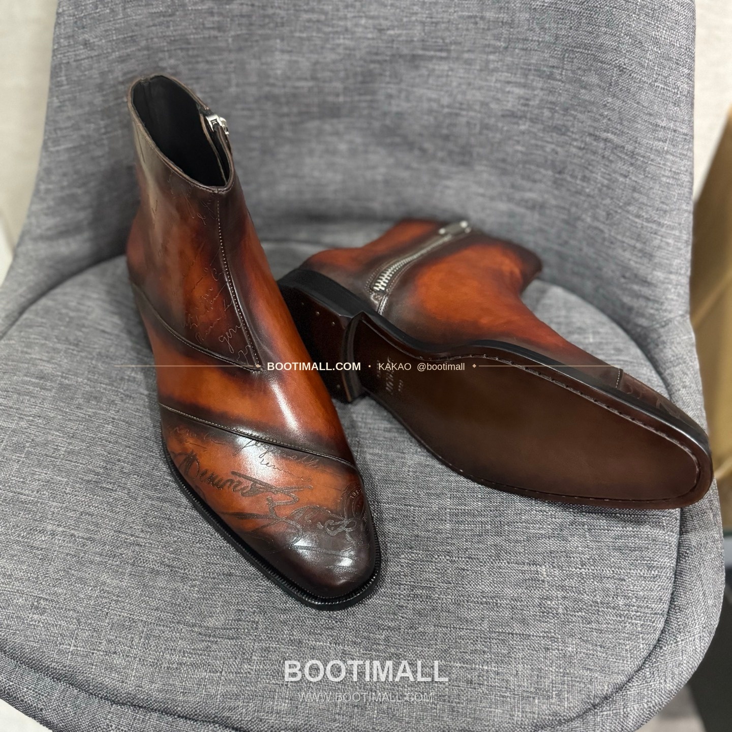 벨루티 송아지가죽 수공염색 굿이어 남성 정장화 Berluti Calfskin Hand Patina Goodyear Men's Dress Shoes 5