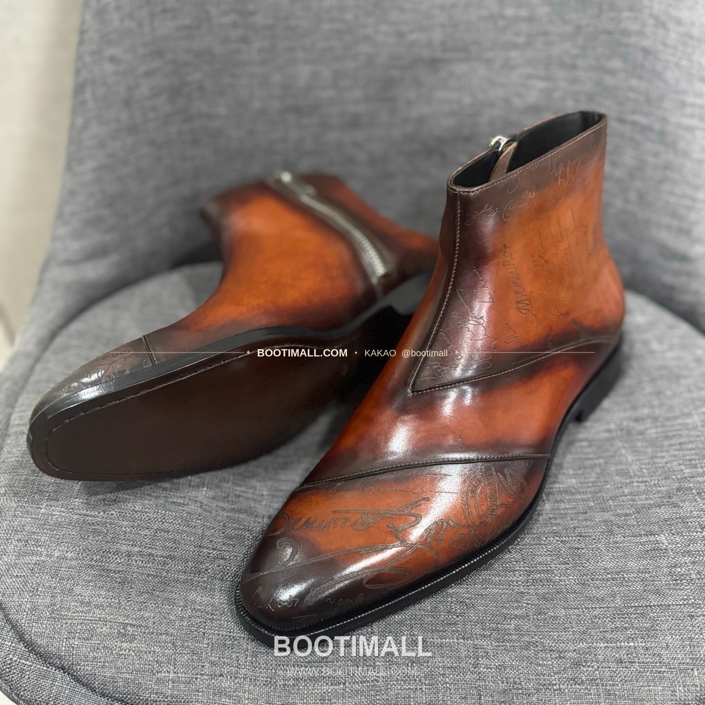 벨루티 송아지가죽 수공염색 굿이어 남성 정장화 Berluti Calfskin Hand Patina Goodyear Men's Dress Shoes 6