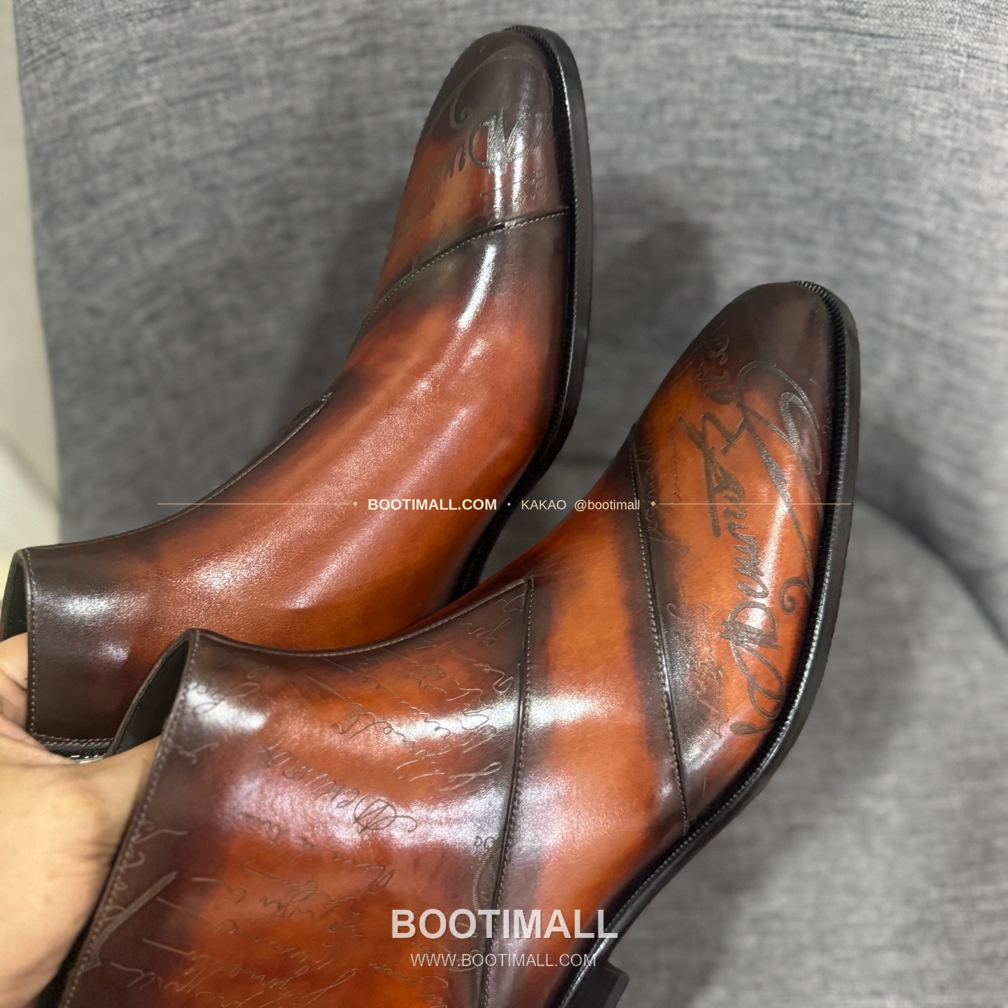 벨루티 송아지가죽 수공염색 굿이어 남성 정장화 Berluti Calfskin Hand Patina Goodyear Men's Dress Shoes 7