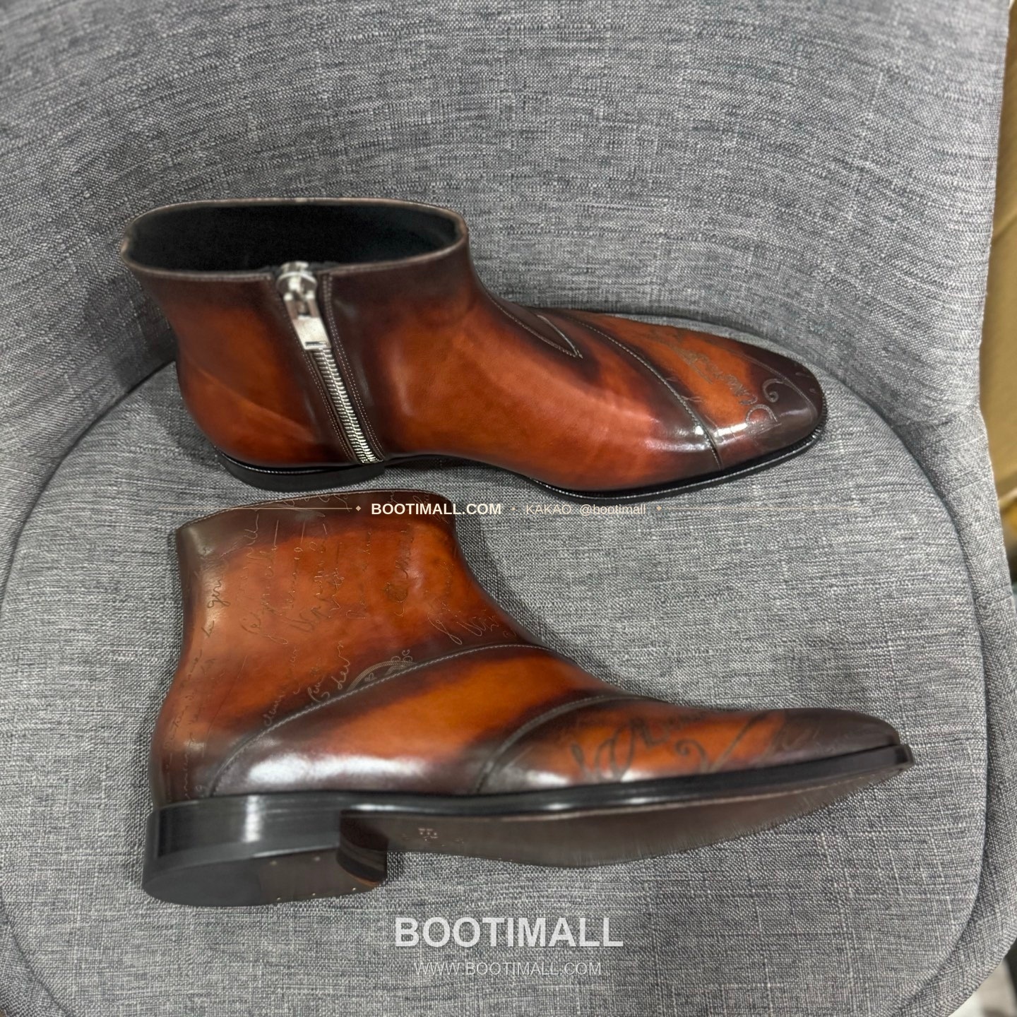 벨루티 송아지가죽 수공염색 굿이어 남성 정장화 Berluti Calfskin Hand Patina Goodyear Men's Dress Shoes 8