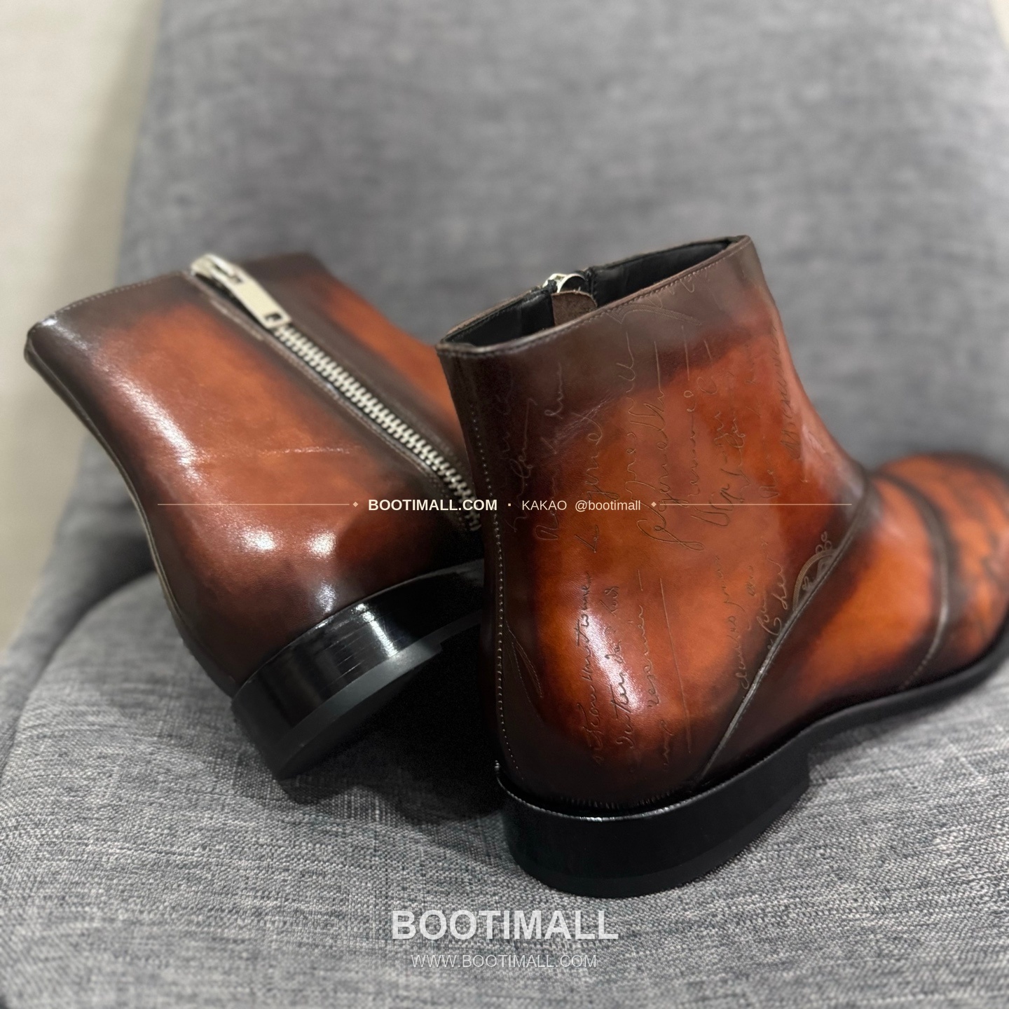 벨루티 송아지가죽 수공염색 굿이어 남성 정장화 Berluti Calfskin Hand Patina Goodyear Men's Dress Shoes 9