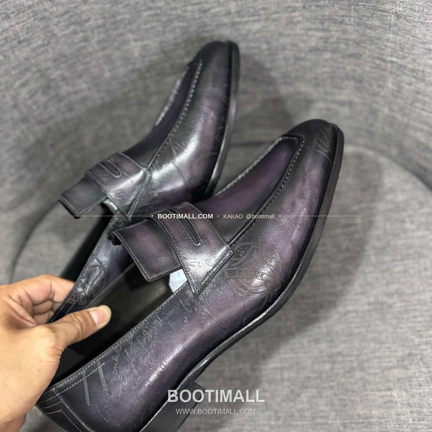 벨루티 송아지가죽 수공염색 굿이어 남성 정장화 Berluti Calfskin Hand Patina Goodyear Men's Dress Shoes 10