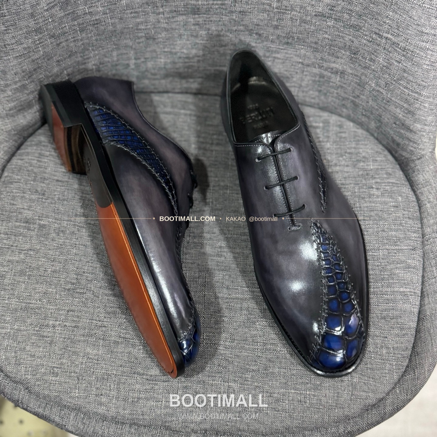 벨루티 송아지가죽 수공염색 굿이어 남성 정장화 Berluti Calfskin Hand Patina Goodyear Men's Dress Shoes 4