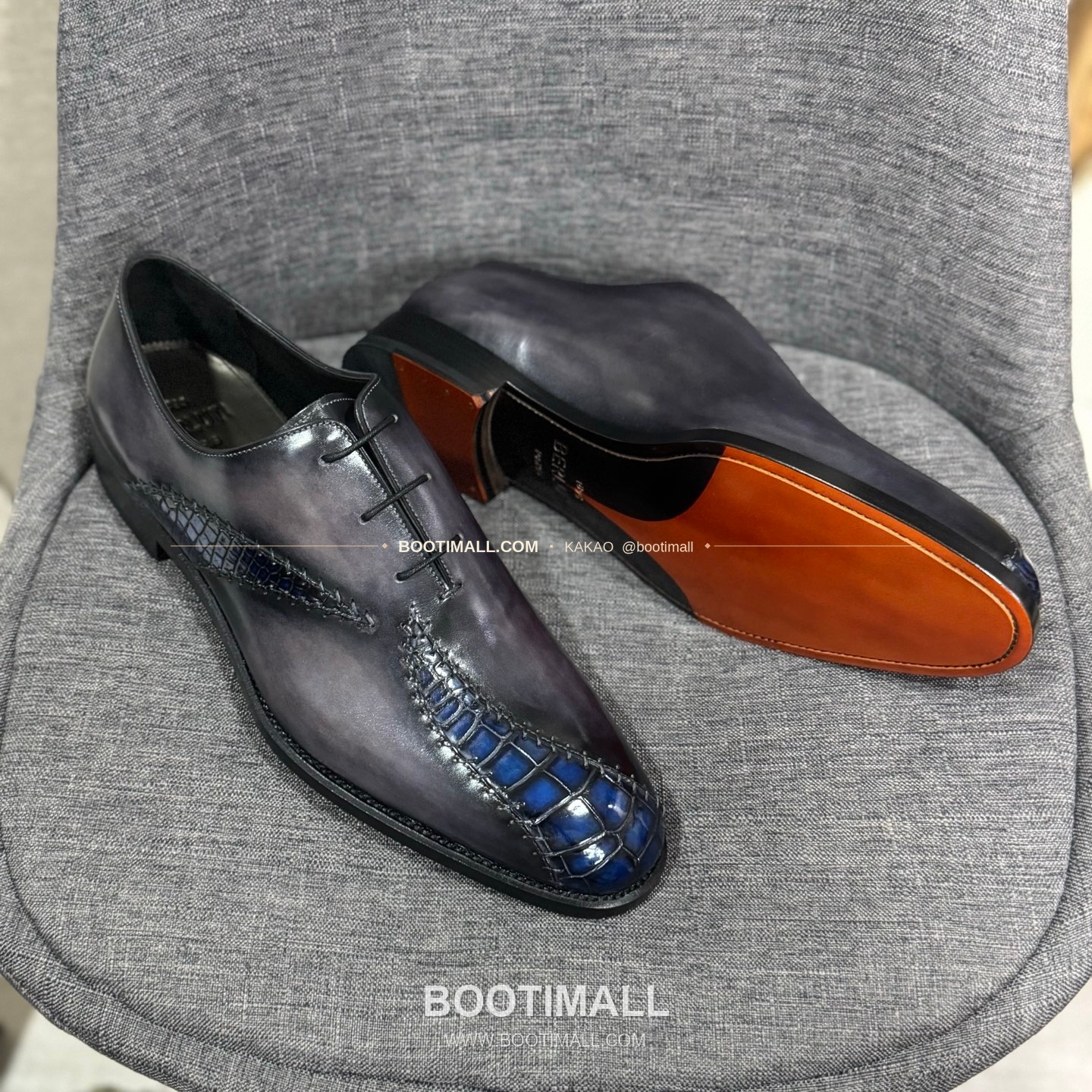 벨루티 송아지가죽 수공염색 굿이어 남성 정장화 Berluti Calfskin Hand Patina Goodyear Men's Dress Shoes 5